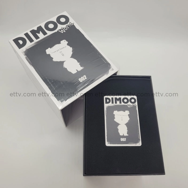 ETTV POPMART Dimoo X Jean Michel Basquiat rare SIGNED two signatures by Ayan Deng (002)#b
