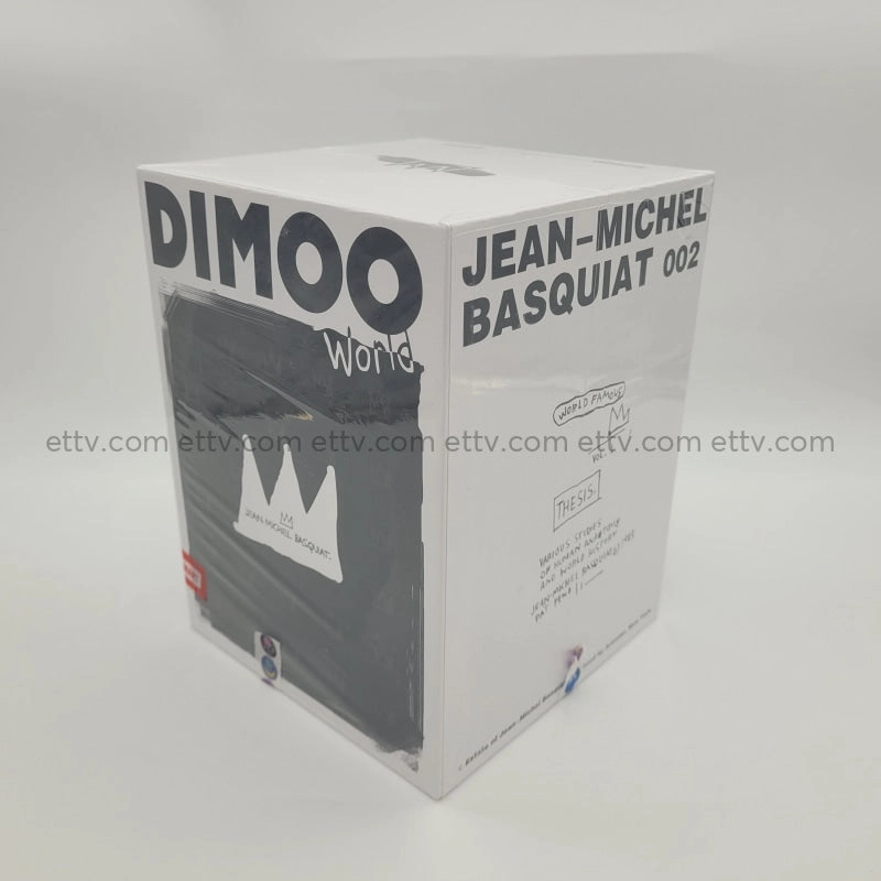 ETTV POPMART Dimoo X Jean Michel Basquiat rare SIGNED two signatures by Ayan Deng (002)#b