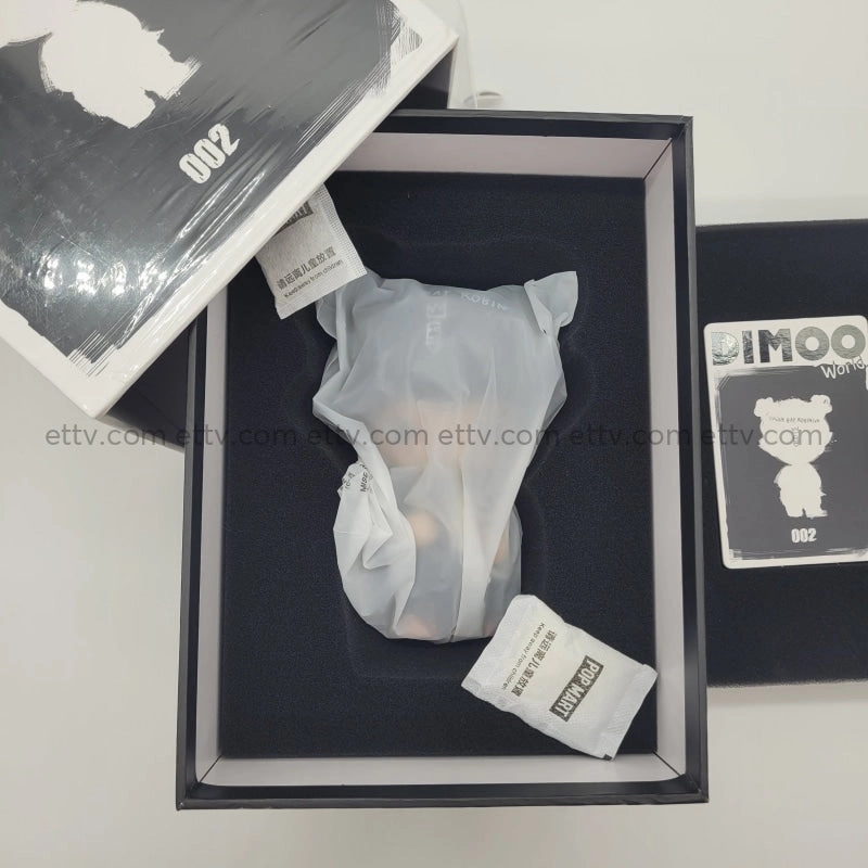 ETTV POPMART Dimoo X Jean Michel Basquiat rare SIGNED two signatures by Ayan Deng (002)#b