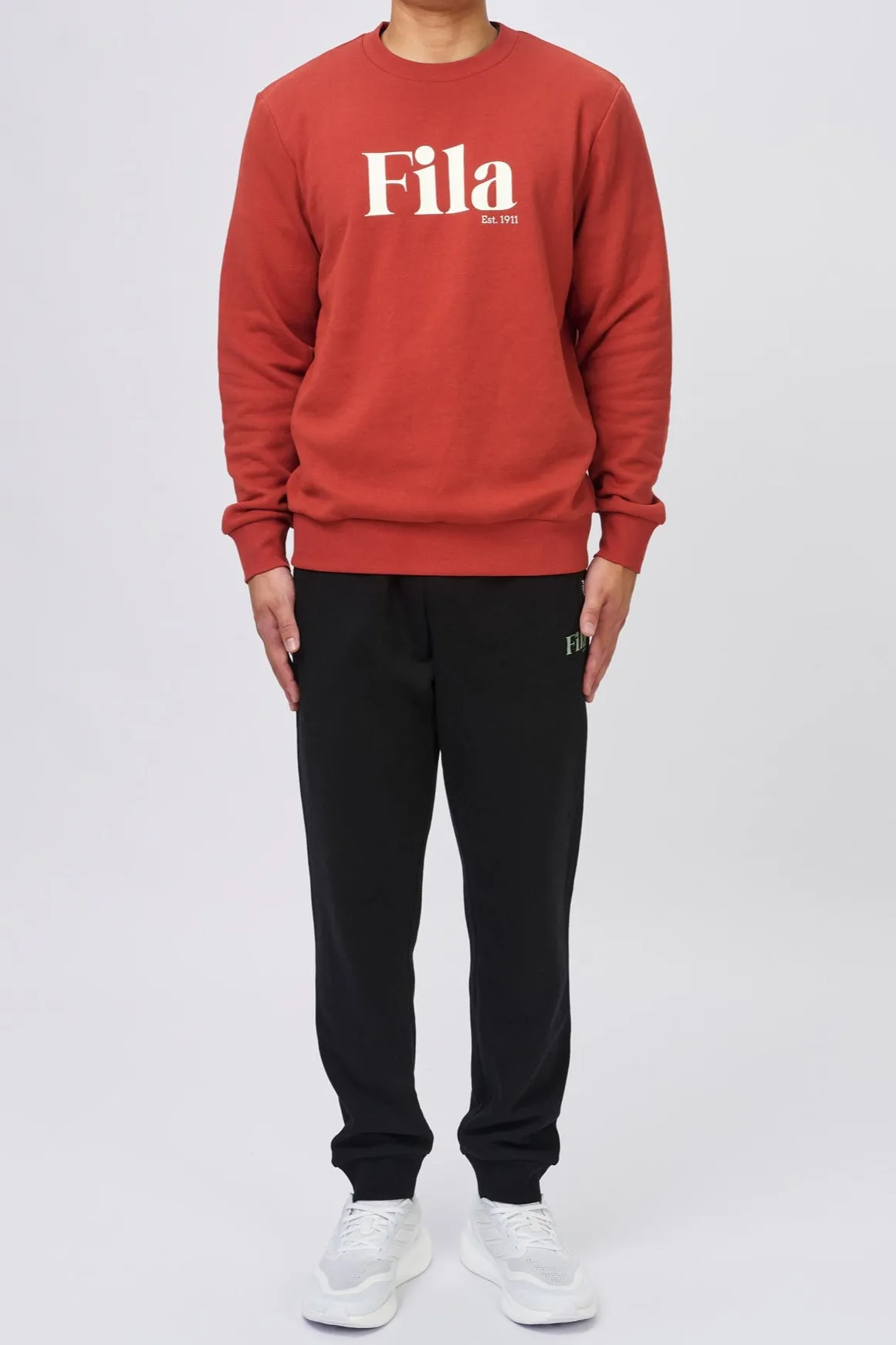 FILA MEN'S JAMIE RED CREW SWEATSHIRT