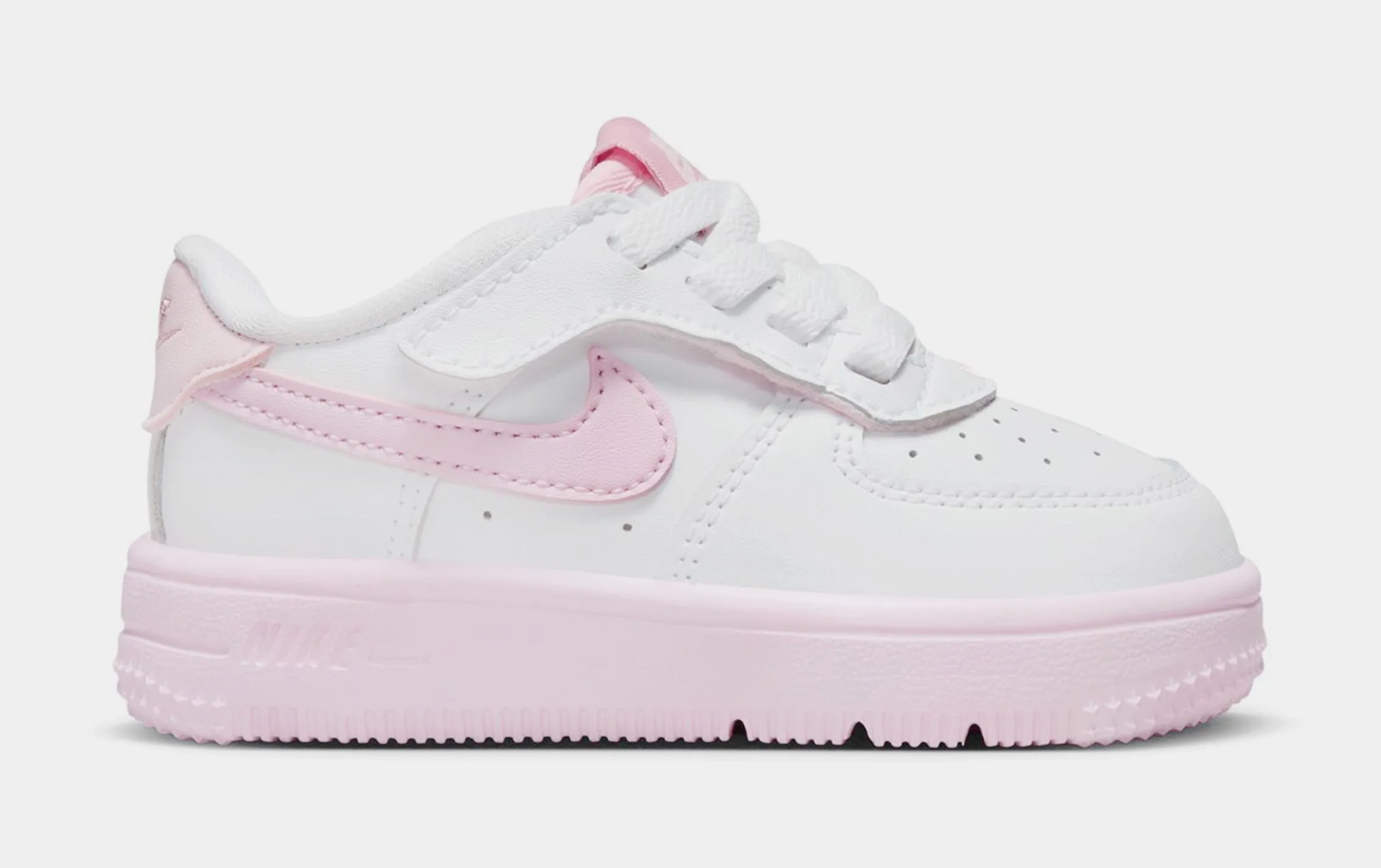 Force 1 Low EasyOn Infant Toddler Lifestyle Shoes (White/Pink) nike air force 1 timeless streetwear shoes
