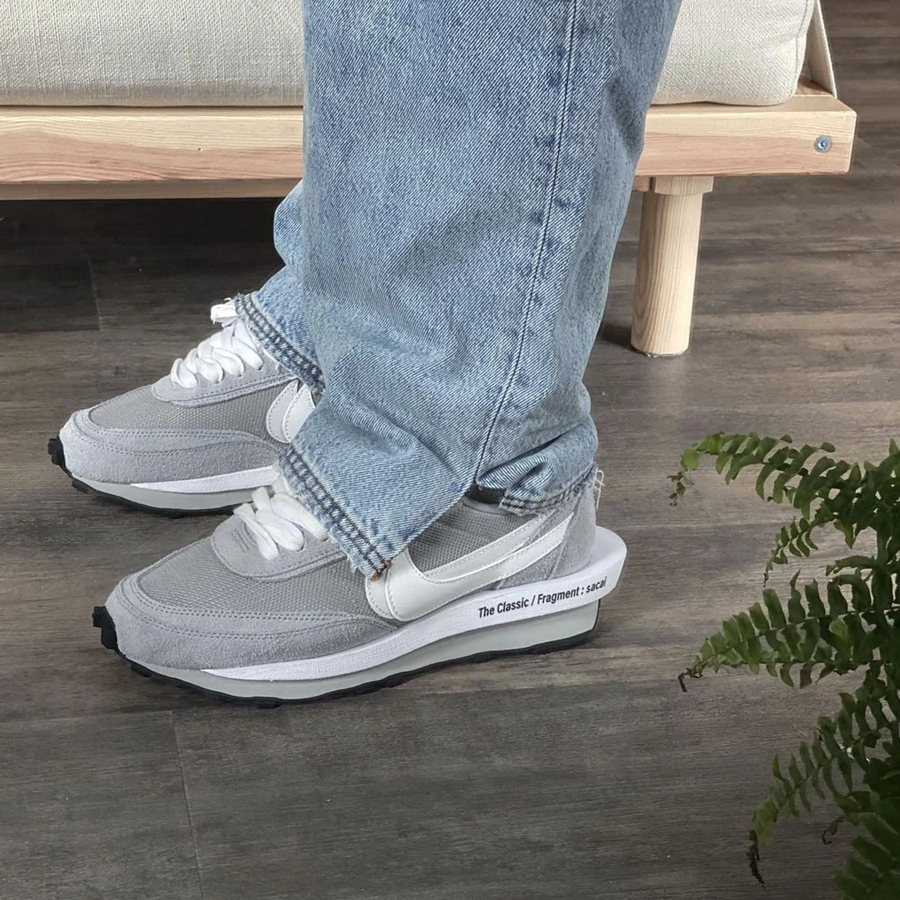 Fragment Design x sacai x Nike LDV Waffle 'Light Smoke Grey' Sacai collaboration