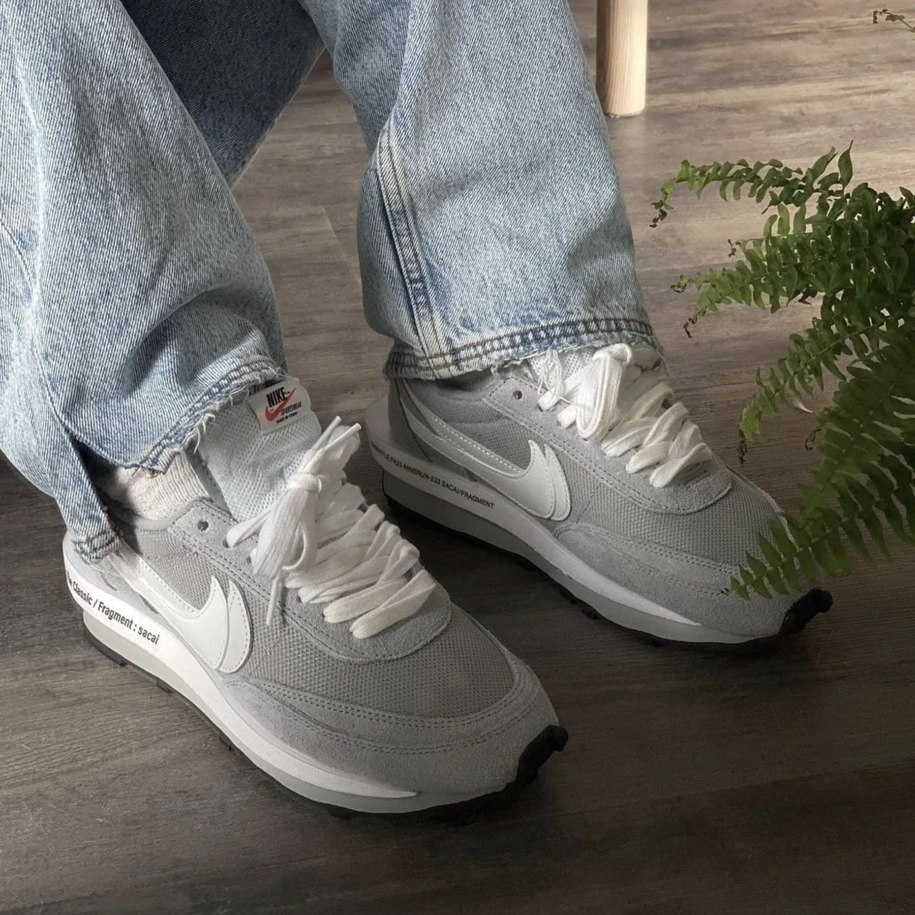 Fragment Design x sacai x Nike LDV Waffle 'Light Smoke Grey' Sacai collaboration