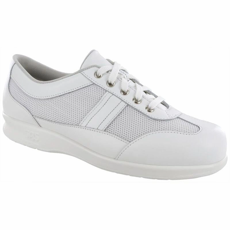 Free Time Mesh - White SAS comfort walking shoes with supportive build