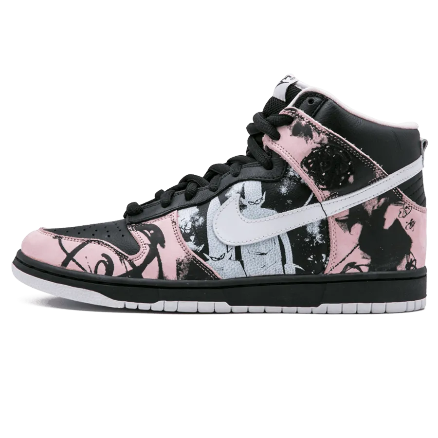 Futura x UNKLE x Nike Dunk High Pro SB 'Unkle' Nike SB skate shoes with padded support and grip