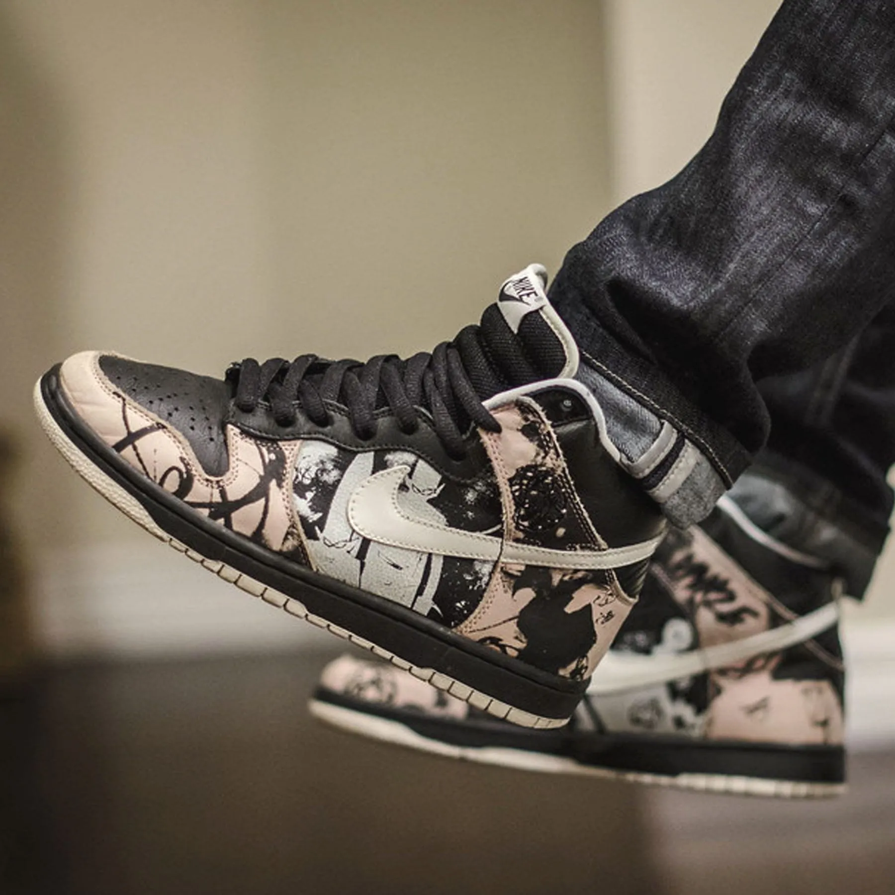 Futura x UNKLE x Nike Dunk High Pro SB 'Unkle' Nike SB skateboarding shoes