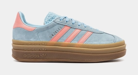 Gazelle Bold Grade School Lifestyle Shoes (Baby Blue/Pink) Adidas Gazelle vintage-inspired casual sneakers
