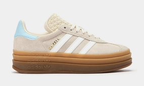 Gazelle Bold Grade School Lifestyle Shoes (Wonder White/Cloud White/Clear Sky) Adidas Gazelle vintage-inspired casual sneakers