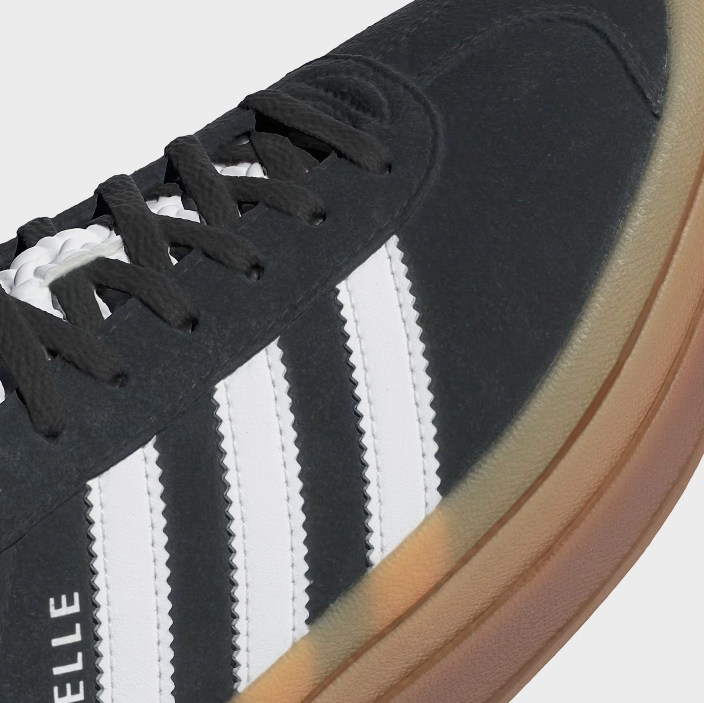 Gazelle Bold Womens Lifestyle Shoes (Black/White) Old-school fashion sneakers