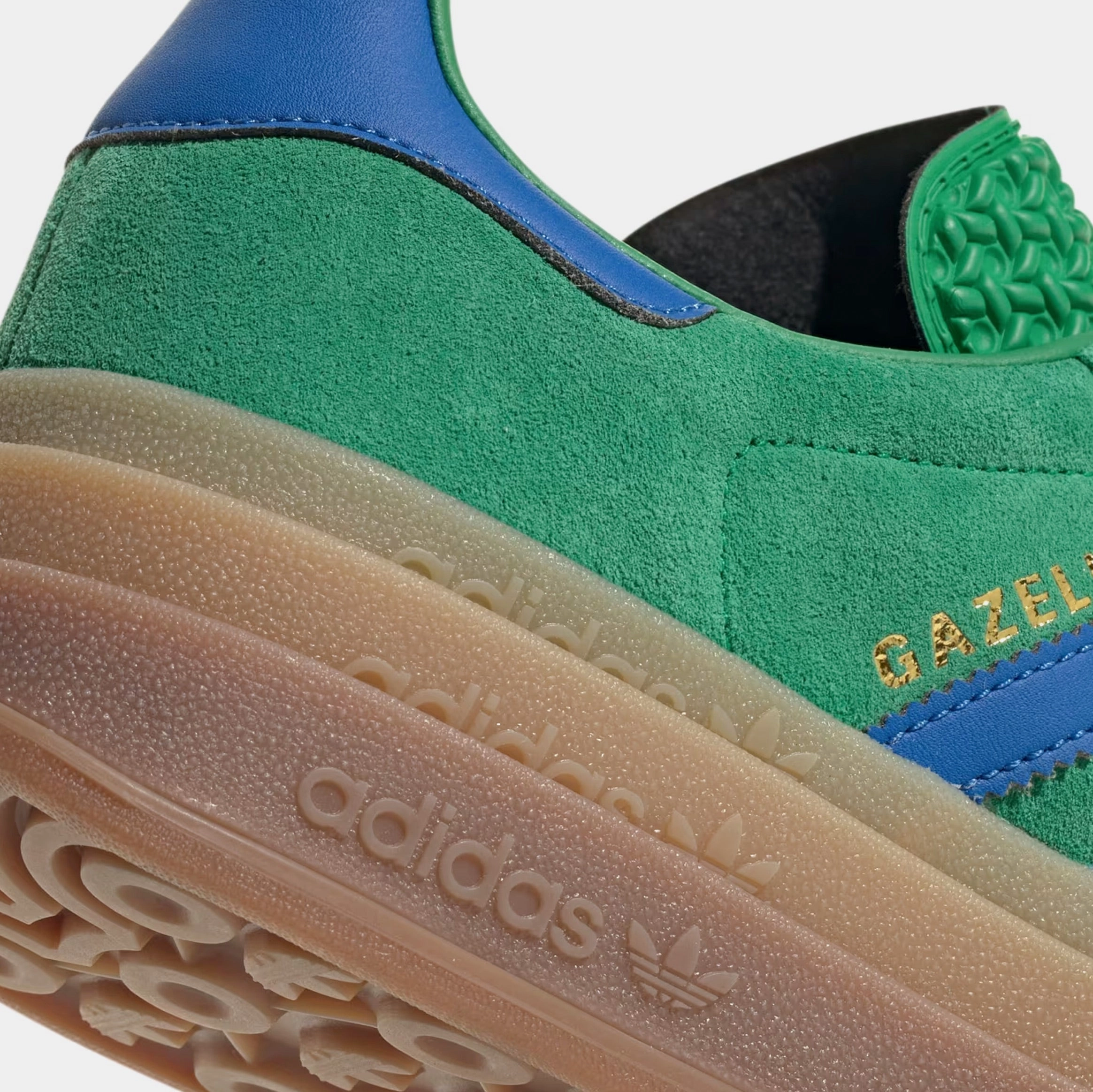 Gazelle Bold Womens Lifestyle Shoes (Green/Blue) Old-school fashion sneakers