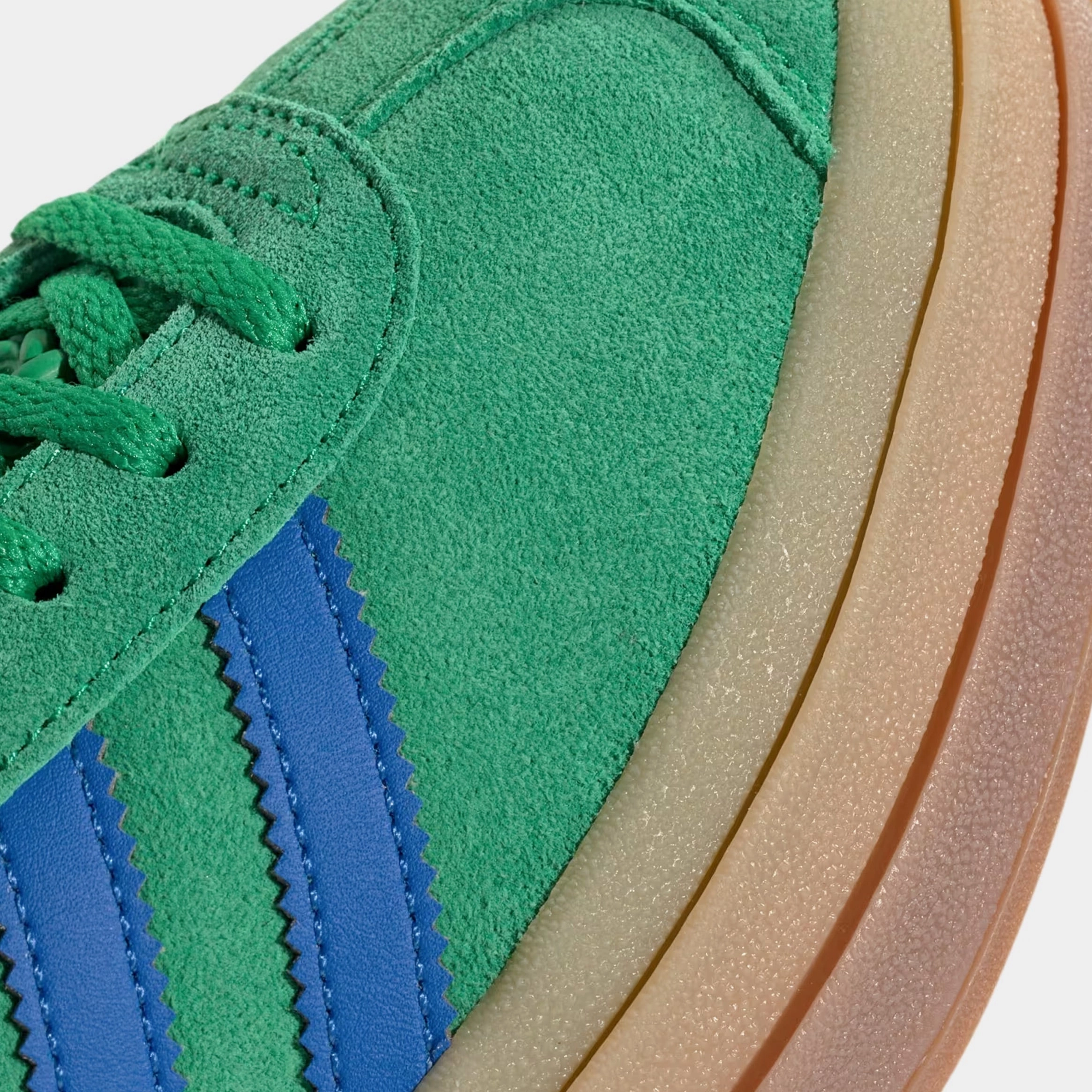 Gazelle Bold Womens Lifestyle Shoes (Green/Blue) Old-school fashion sneakers