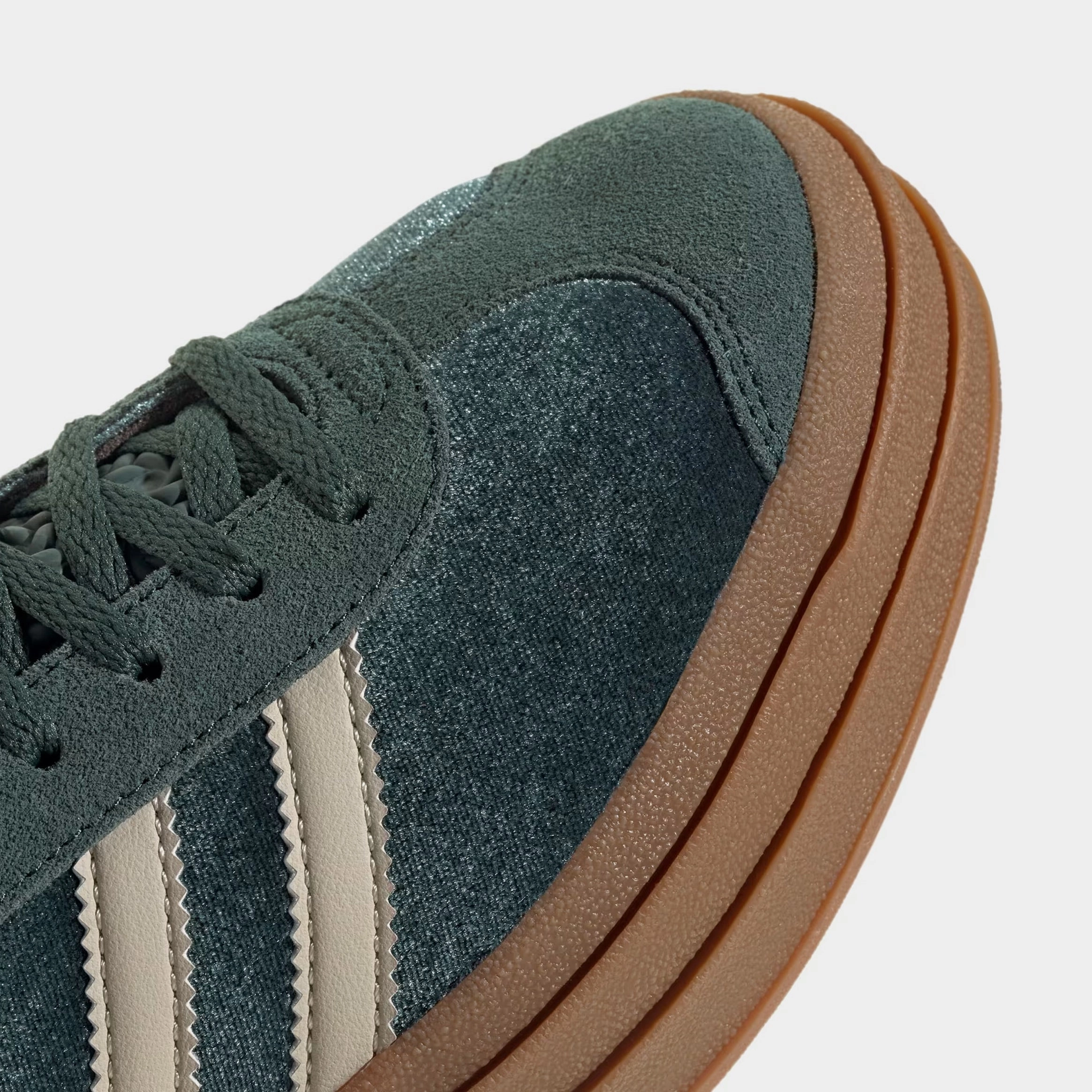 Gazelle Bold Womens Lifestyle Shoes (Mineral Green/Putty Grey) Old-school fashion sneakers