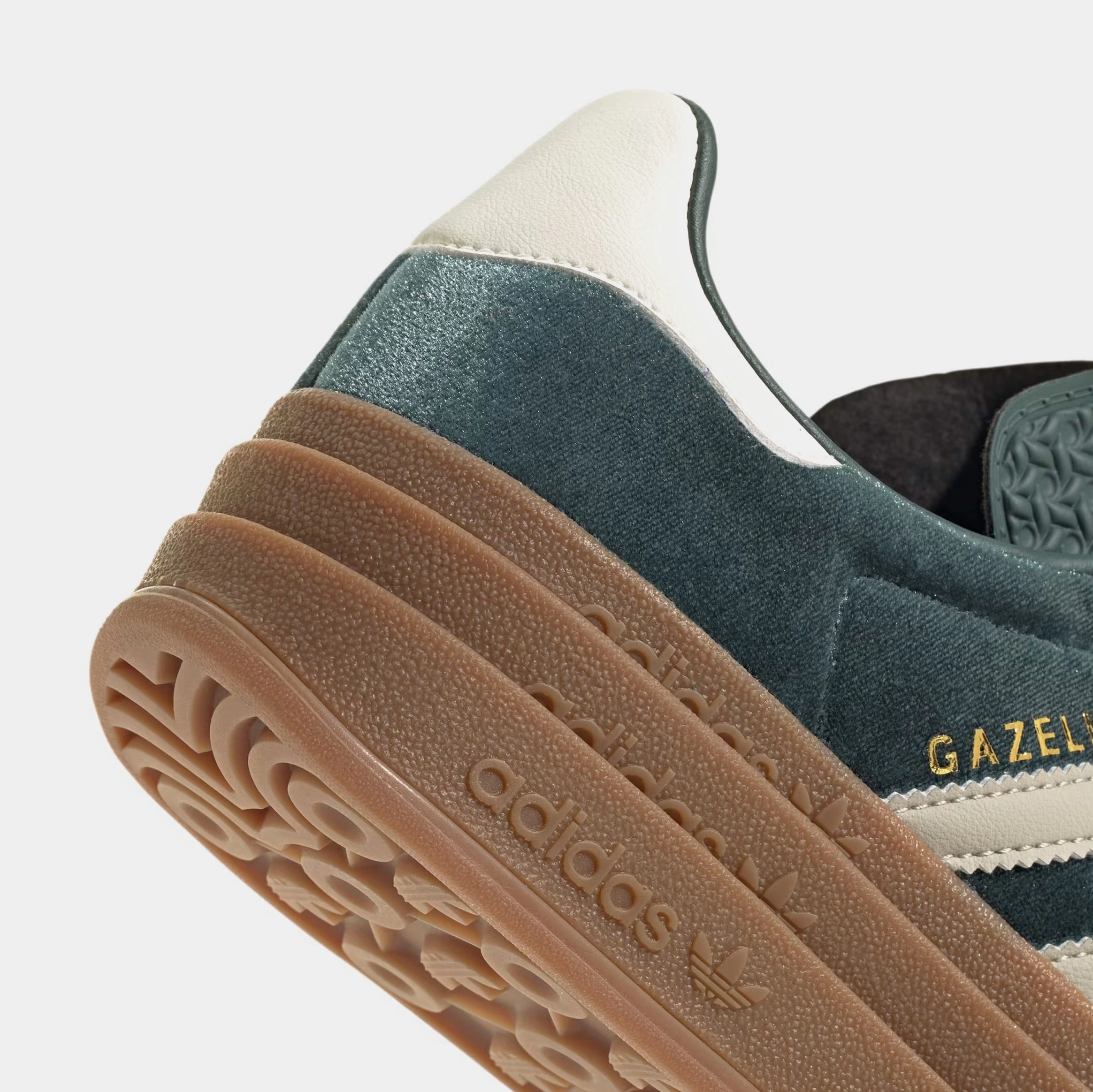Gazelle Bold Womens Lifestyle Shoes (Mineral Green/Putty Grey) Old-school fashion sneakers