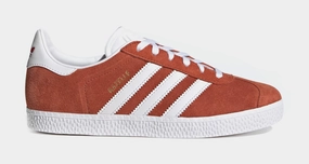 Gazelle Grade School Lifestyle Shoes (Preloved Red/Cloud White/Cloud White) Adidas Gazelle vintage-inspired casual sneakers