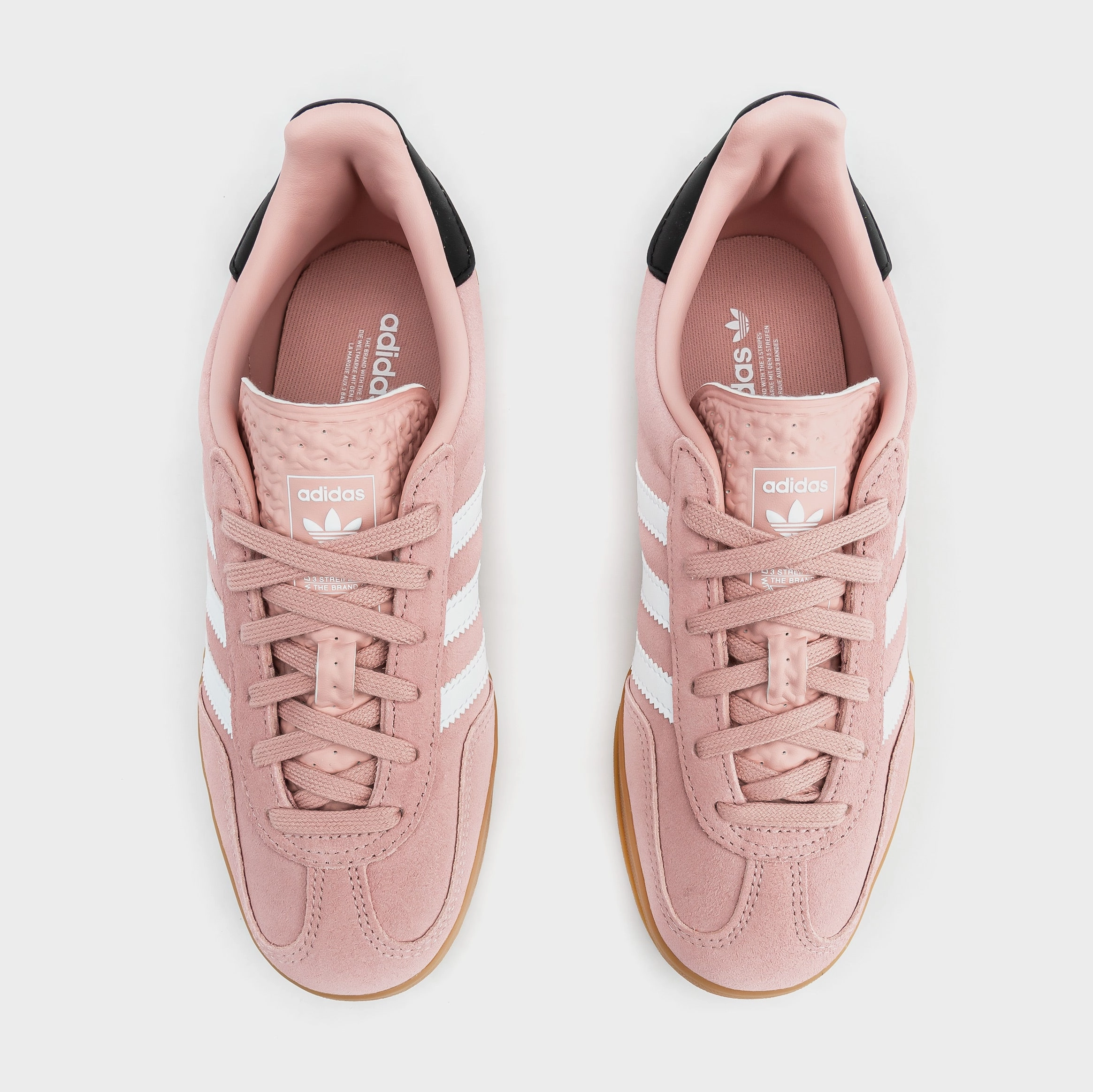 Gazelle Indoor Grade School Lifestyle Shoes (Sandy Pink/Cloud White/Gum) Old-school fashion sneakers