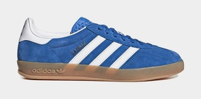 Gazelle Indoor Mens Lifestyle Shoes (Blue/White/Gum) Adidas Gazelle vintage-inspired casual sneakers
