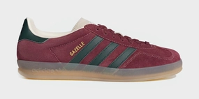 Gazelle Indoor Mens Lifestyle Shoes (Shadow Red/Green/Wonder White) Adidas Gazelle vintage-inspired casual sneakers