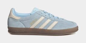 Gazelle Indoor Womens Lifestyle Shoes (Clear Sky/Off White) Adidas Gazelle vintage-inspired casual sneakers