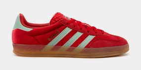 Gazelle Indoor Womens Lifestyle Shoes (Scarlet/Hazy Green/Gum) Adidas Gazelle vintage-inspired casual sneakers