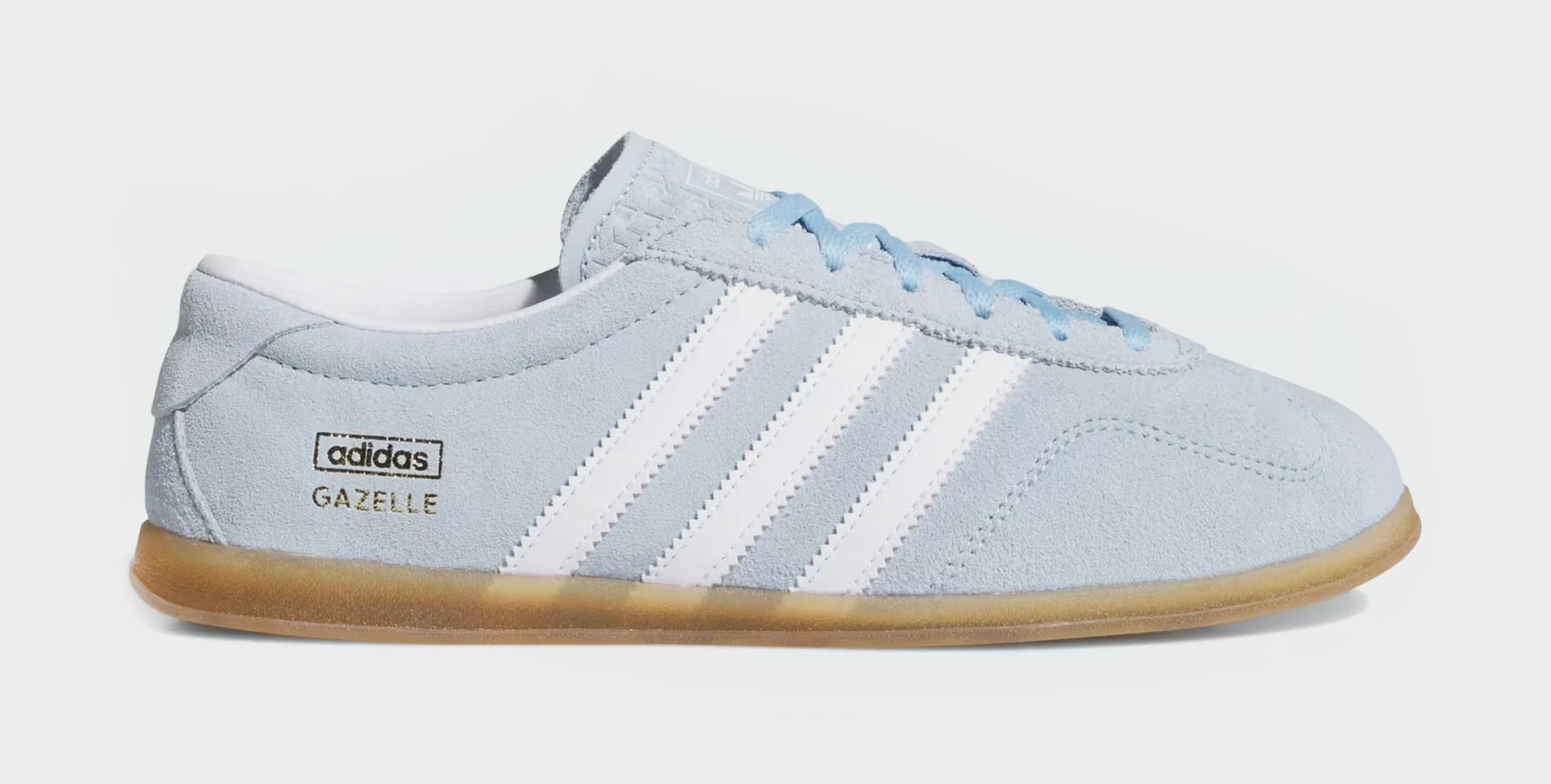Gazelle Lo Pro Womens Lifestyle Shoes (Blue/White) Adidas Gazelle vintage-inspired casual sneakers