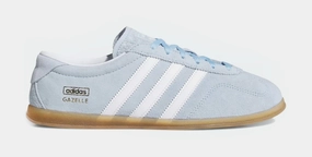 Gazelle Lo Pro Womens Lifestyle Shoes (Blue/White) Adidas Gazelle vintage-inspired casual sneakers