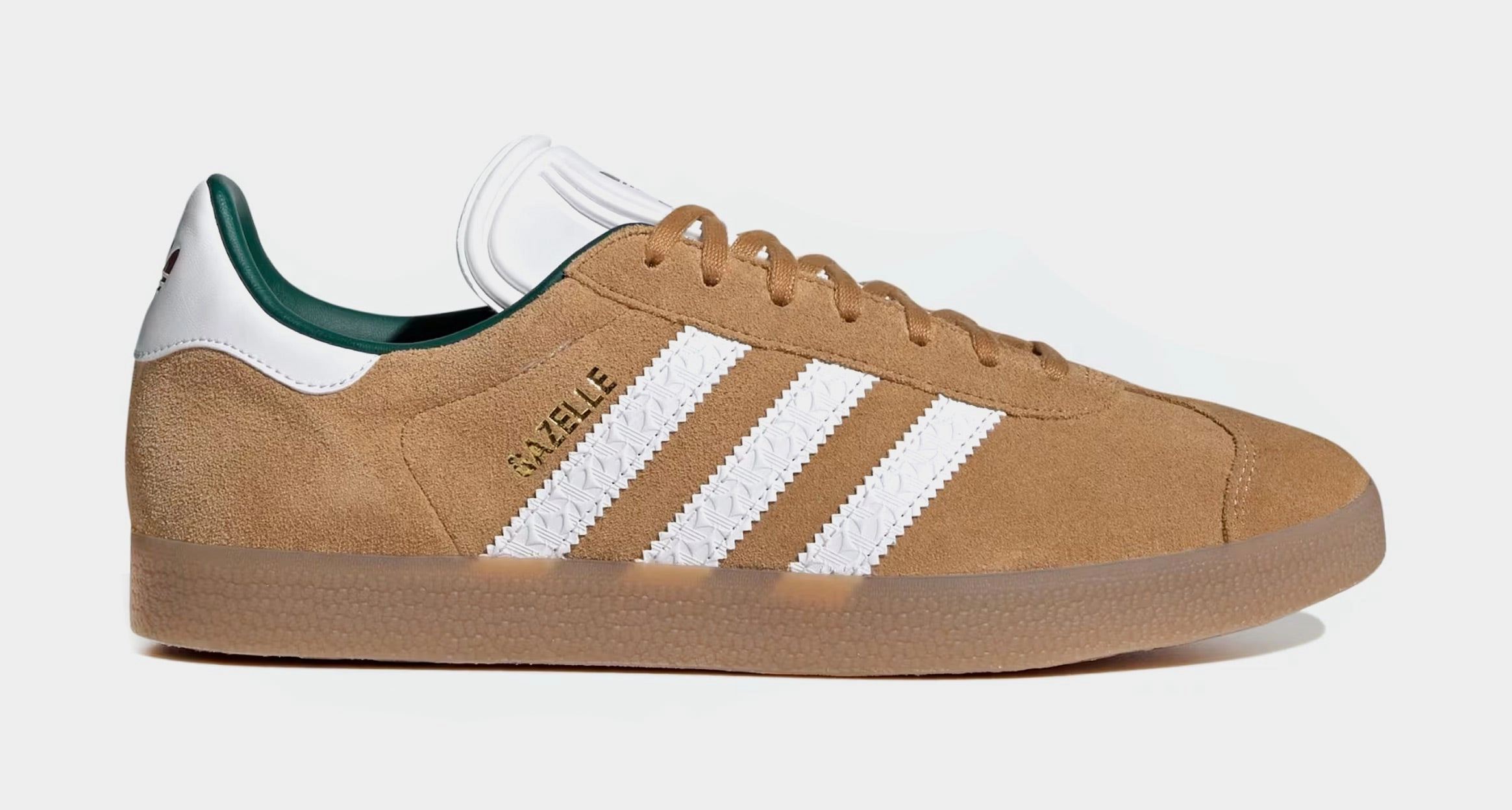 Gazelle Mens Lifestyle Shoes (Mesa/Cloud White /Collegiate Burgundy) Adidas Gazelle vintage-inspired casual sneakers