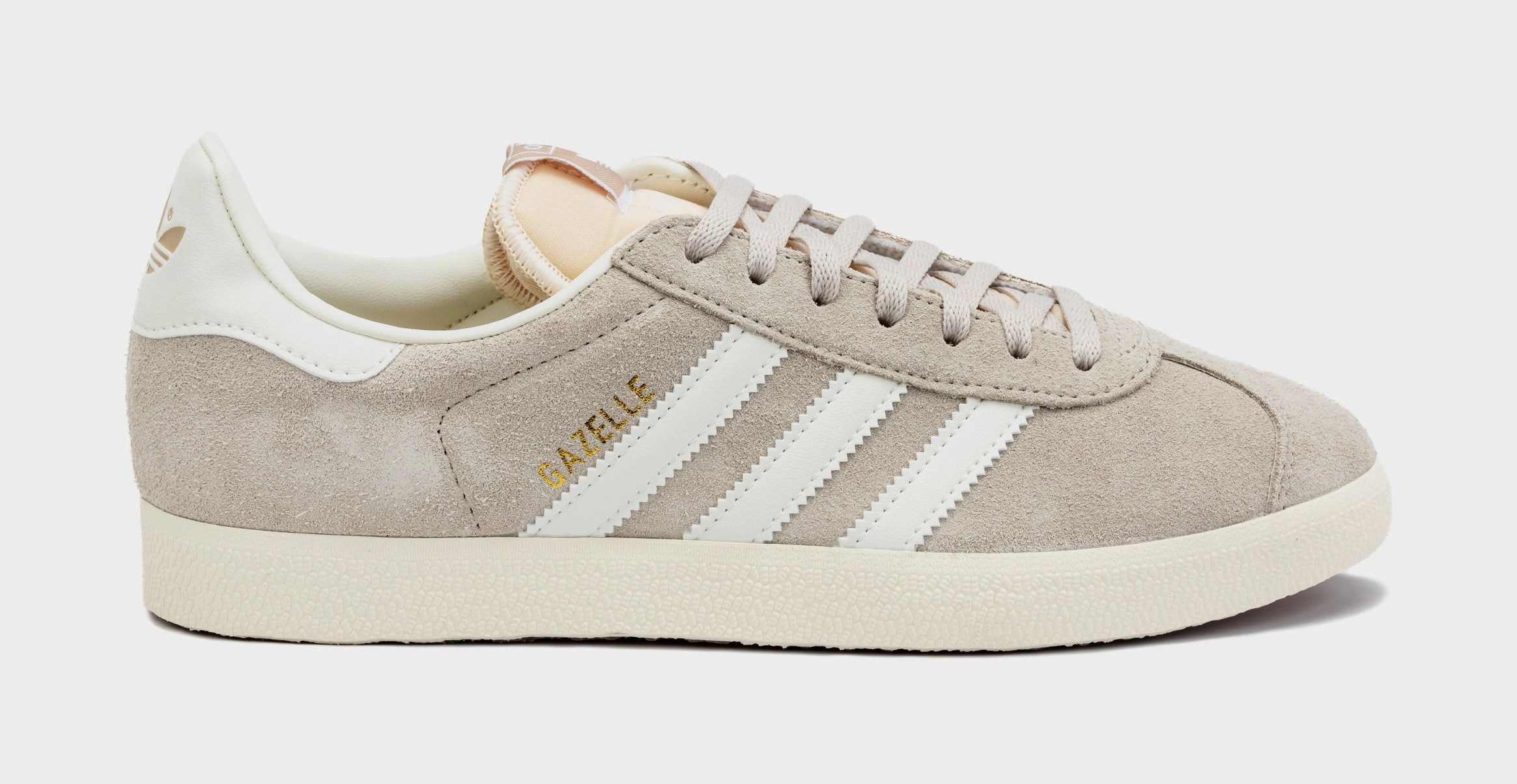 Gazelle Wonder Beige Mens Lifestyle Shoes (Wonder Beige/Off White) Adidas Gazelle vintage-inspired casual sneakers