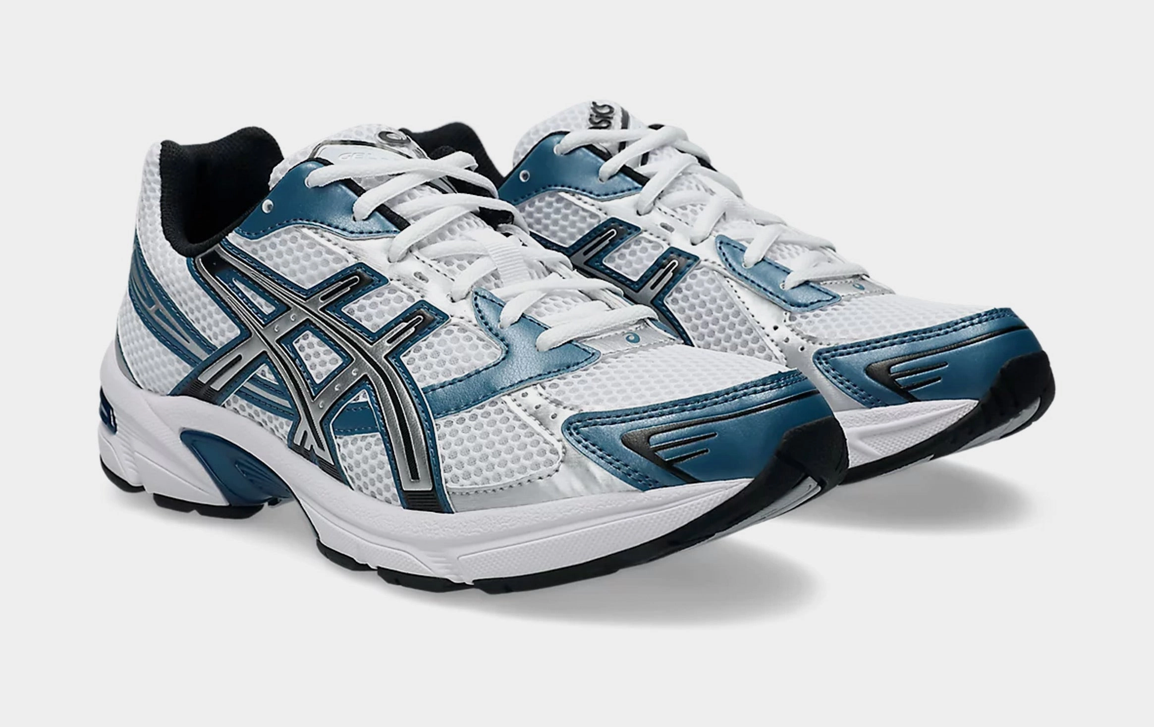 Gel 1130 Mens Running Shoes (White/Restful Teal) Adaptive running trainers
