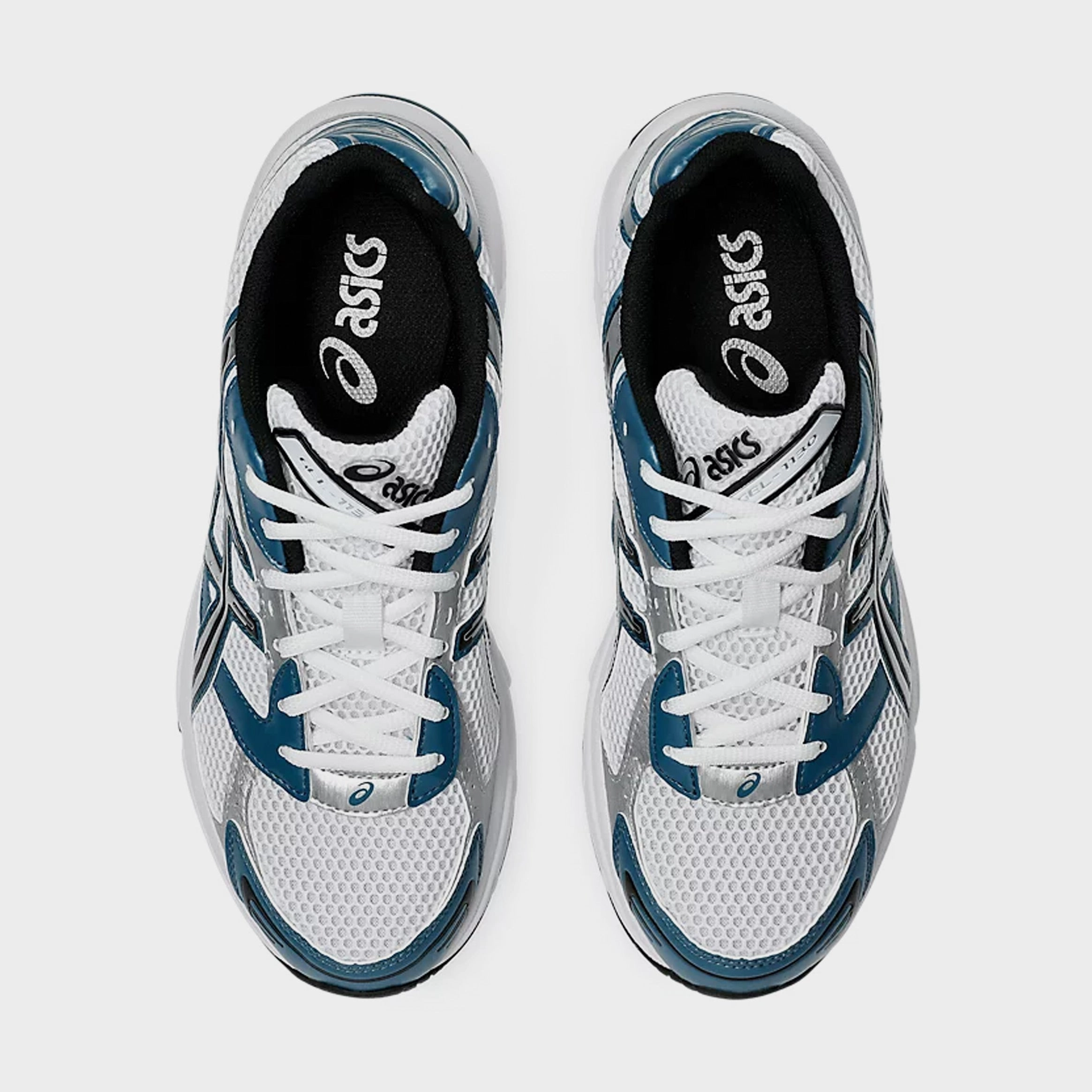 Gel 1130 Mens Running Shoes (White/Restful Teal) Adaptive running trainers