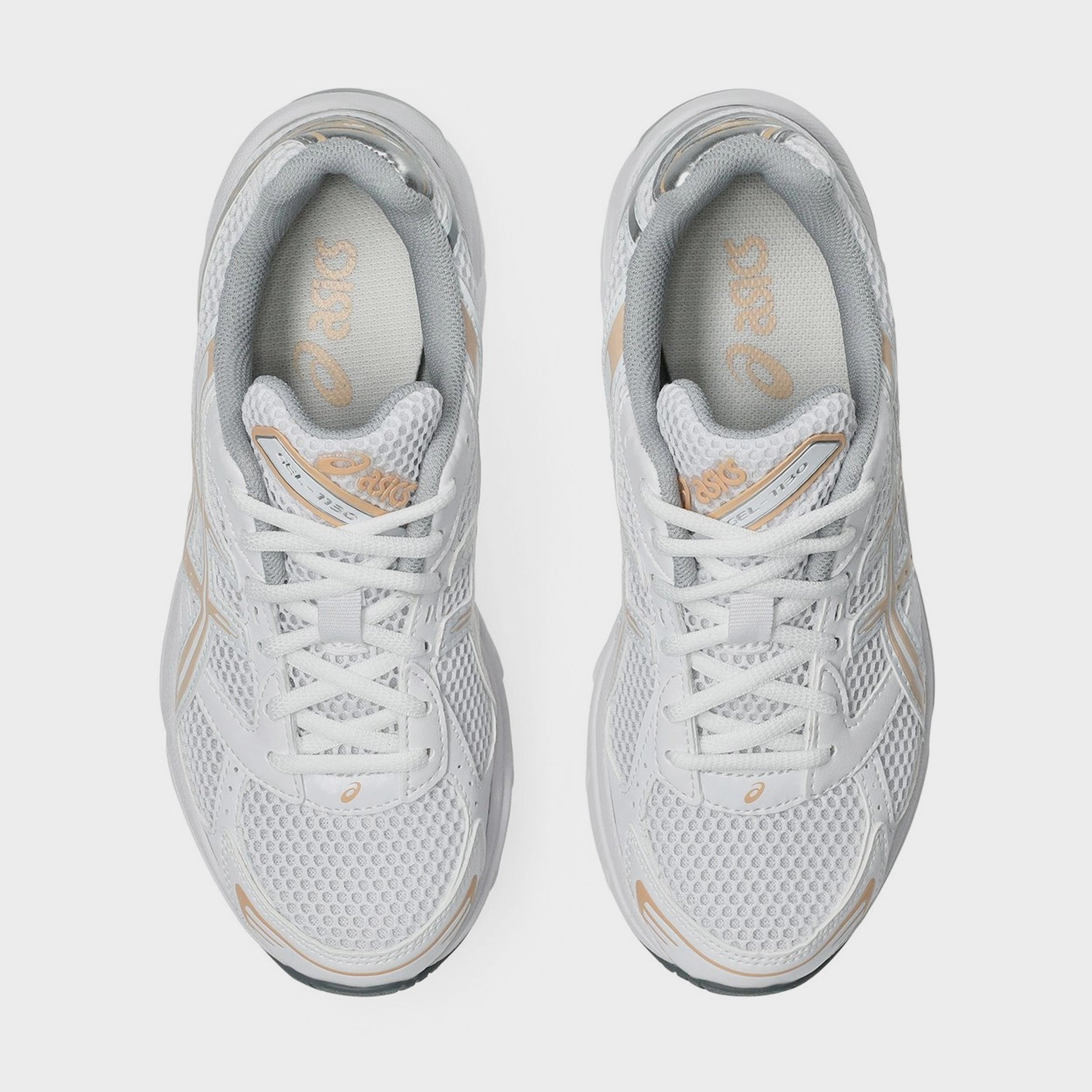 Gel 1130 Womens Running Shoes (White/Bisque) Adaptive running trainers