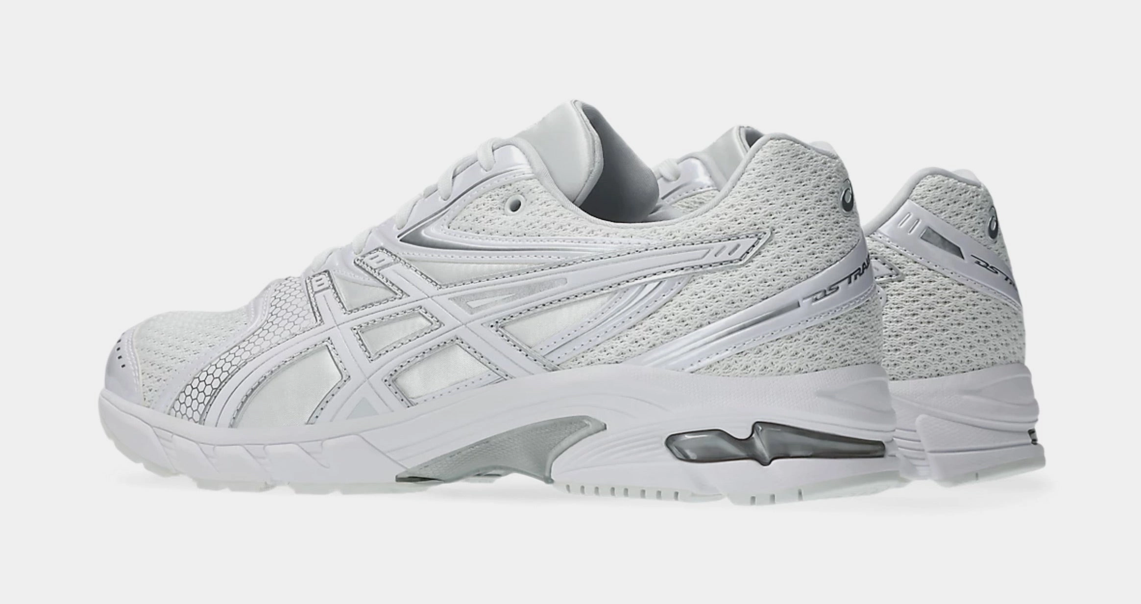 Gel DS Trainer 14 Mens Running Shoes (White/Pure Silver) Adaptive running trainers