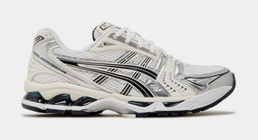 Gel Kayano 14 White Midnight Womens Running Shoes (White/Black/Silver) Everyday wear Asics shoes
