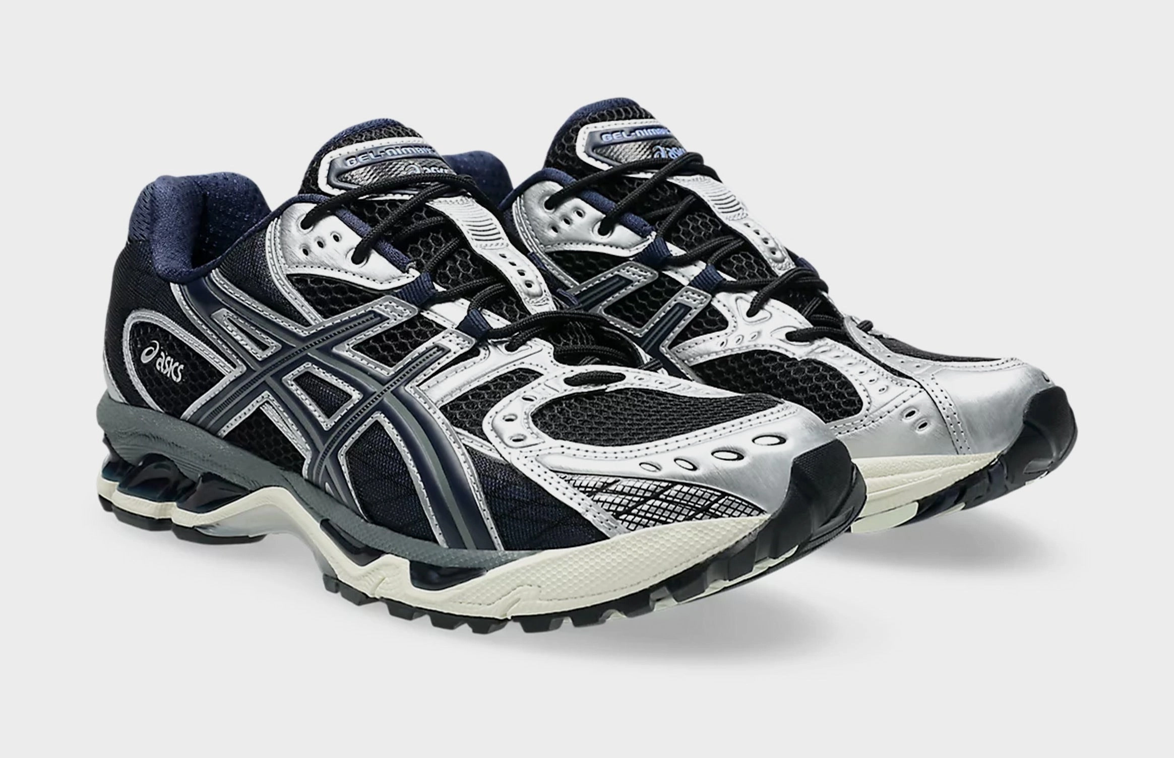 Gel Nimbus 10.1 Mens Running Shoes (Black/Midnight) Adaptive running trainers
