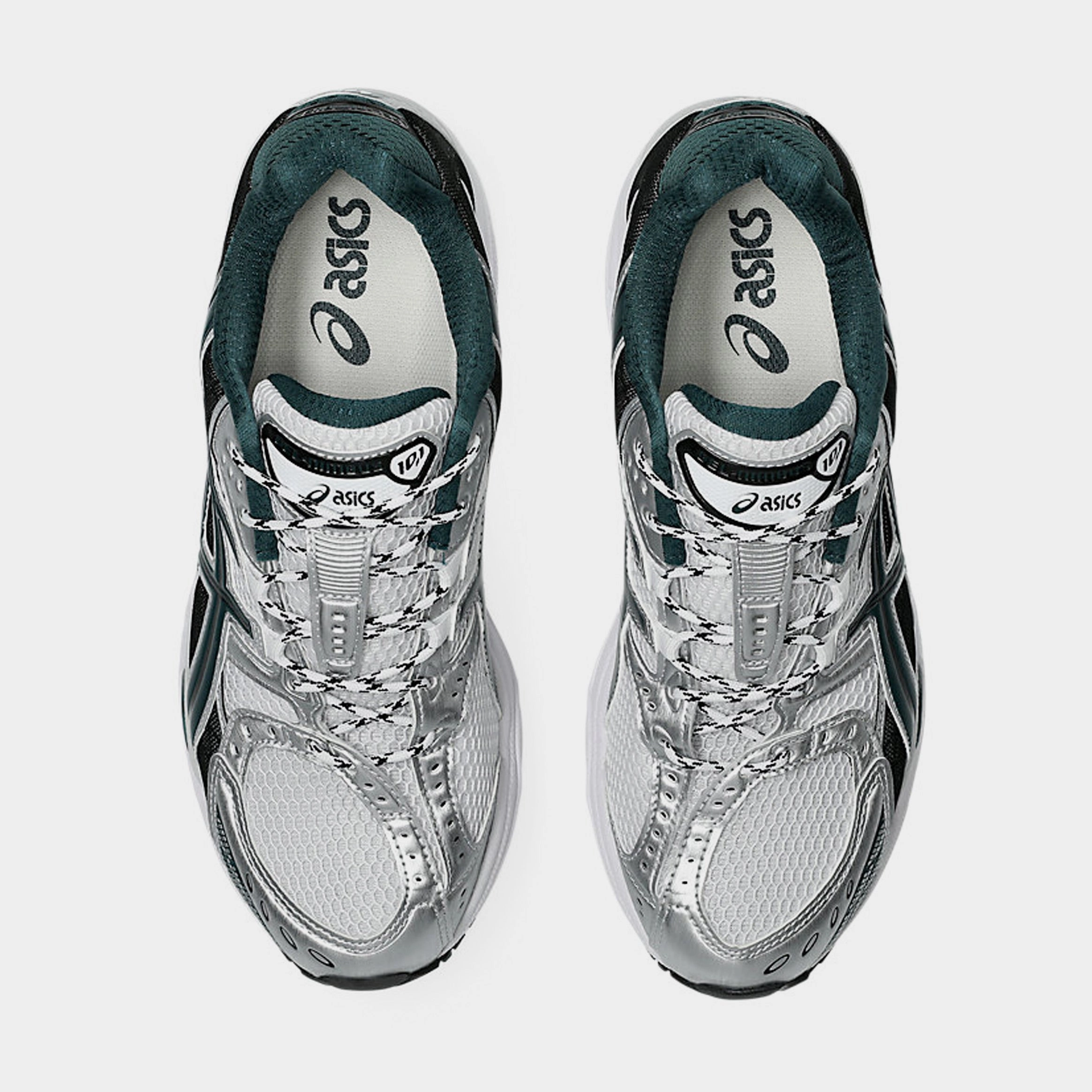 Gel Nimbus 10.1 Mens Running Shoes (White/Saxon Green) Adaptive running trainers