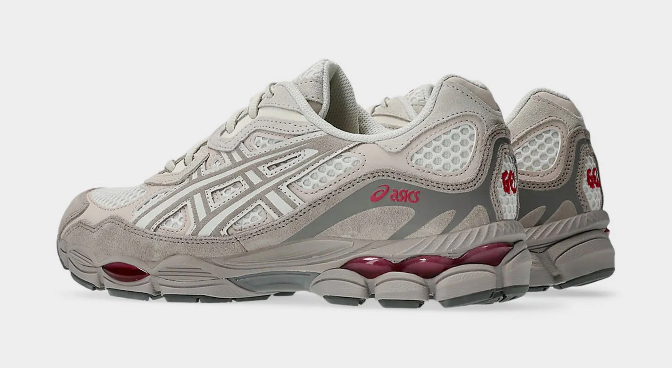 Gel NYC Mens Running Shoes (Cream/Moonrock) Adaptive running trainers