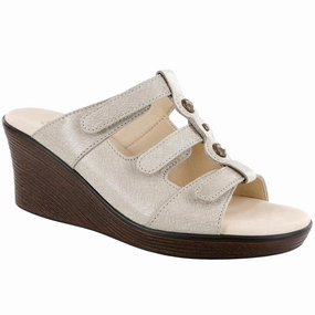 Ginger - Linen Web SAS comfort walking shoes with supportive build