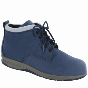 Gretchen - Navy/Light Blue SAS comfort walking shoes with supportive build