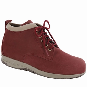 Gretchen - Red Taupe SAS comfort walking shoes with supportive build