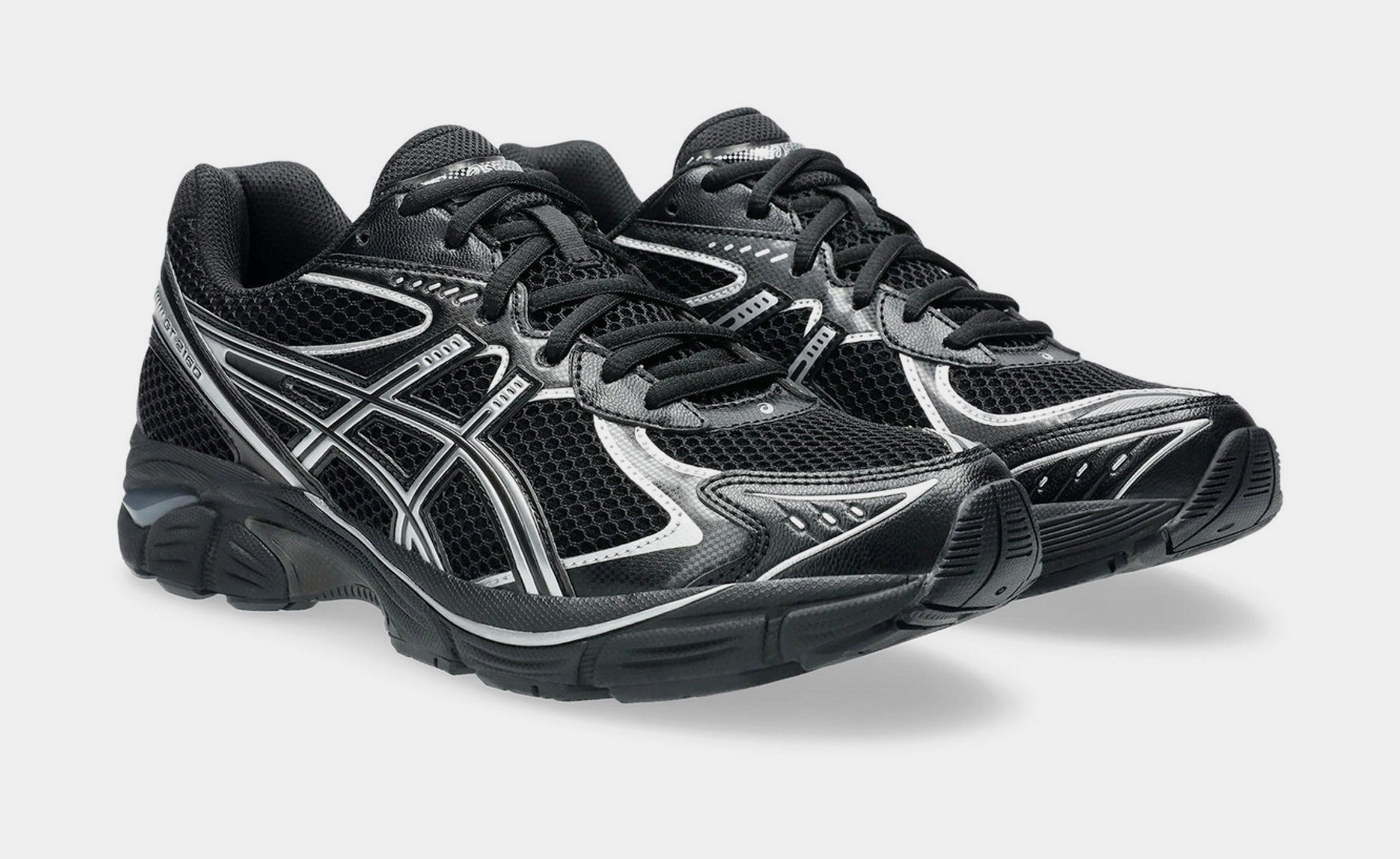 GT 2160 Mens Running Shoes (Black/Pure Silver) Adaptive running trainers