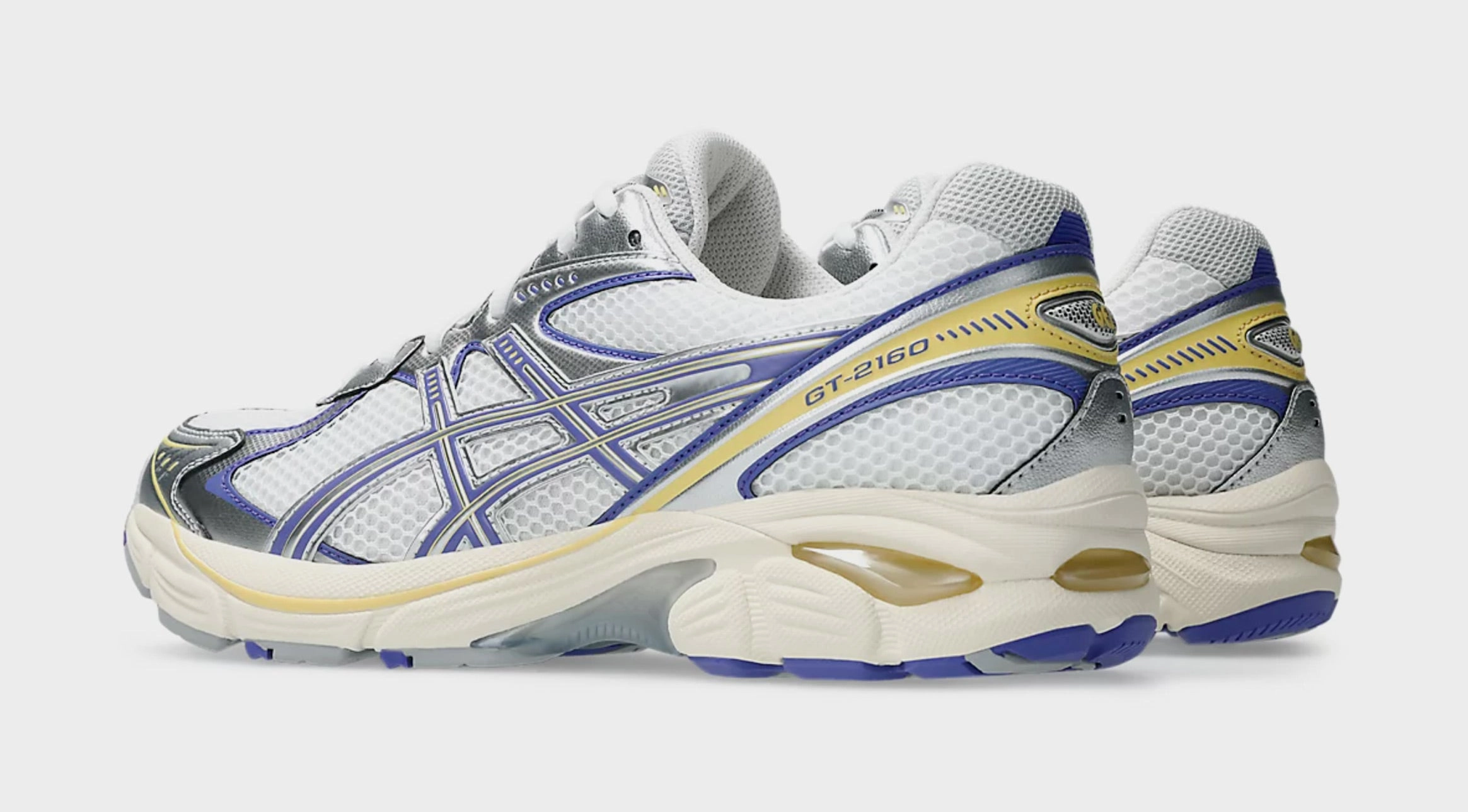 GT 2160 Mens Running Shoes (White/Blue Violet) Adaptive running trainers