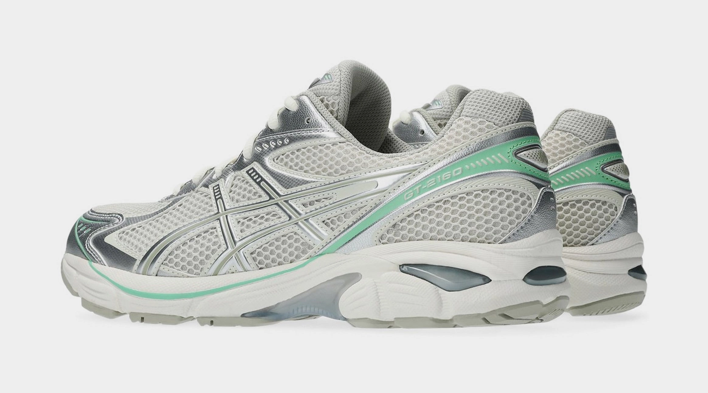 GT 2160 Womens Running Shoes (Smoke Grey/Peppermint) Adaptive running trainers