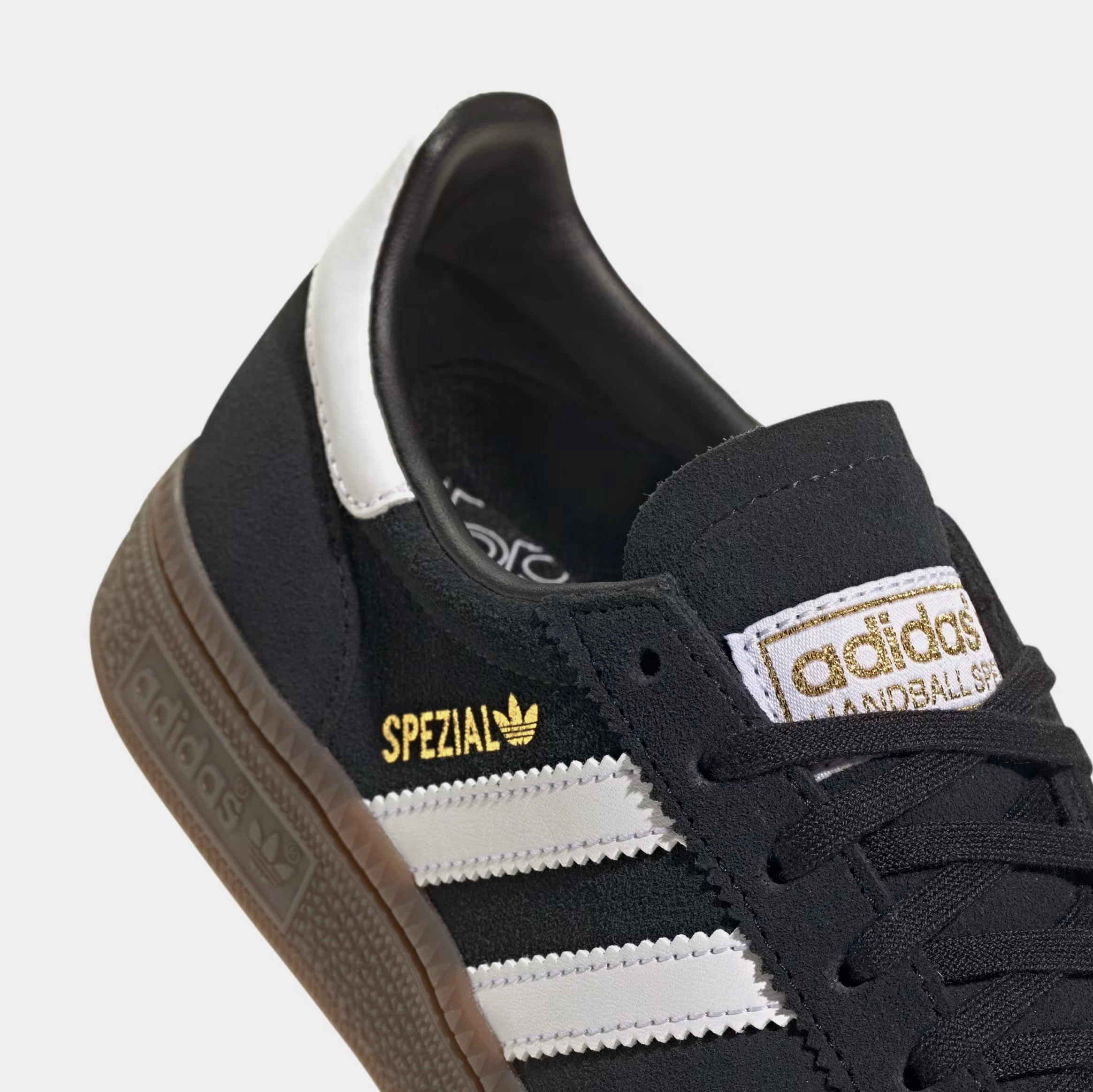 Handball Spezial Grade School Lifestyle Shoes (Core Black/Cloud White/Gum) Retro gym-inspired shoes