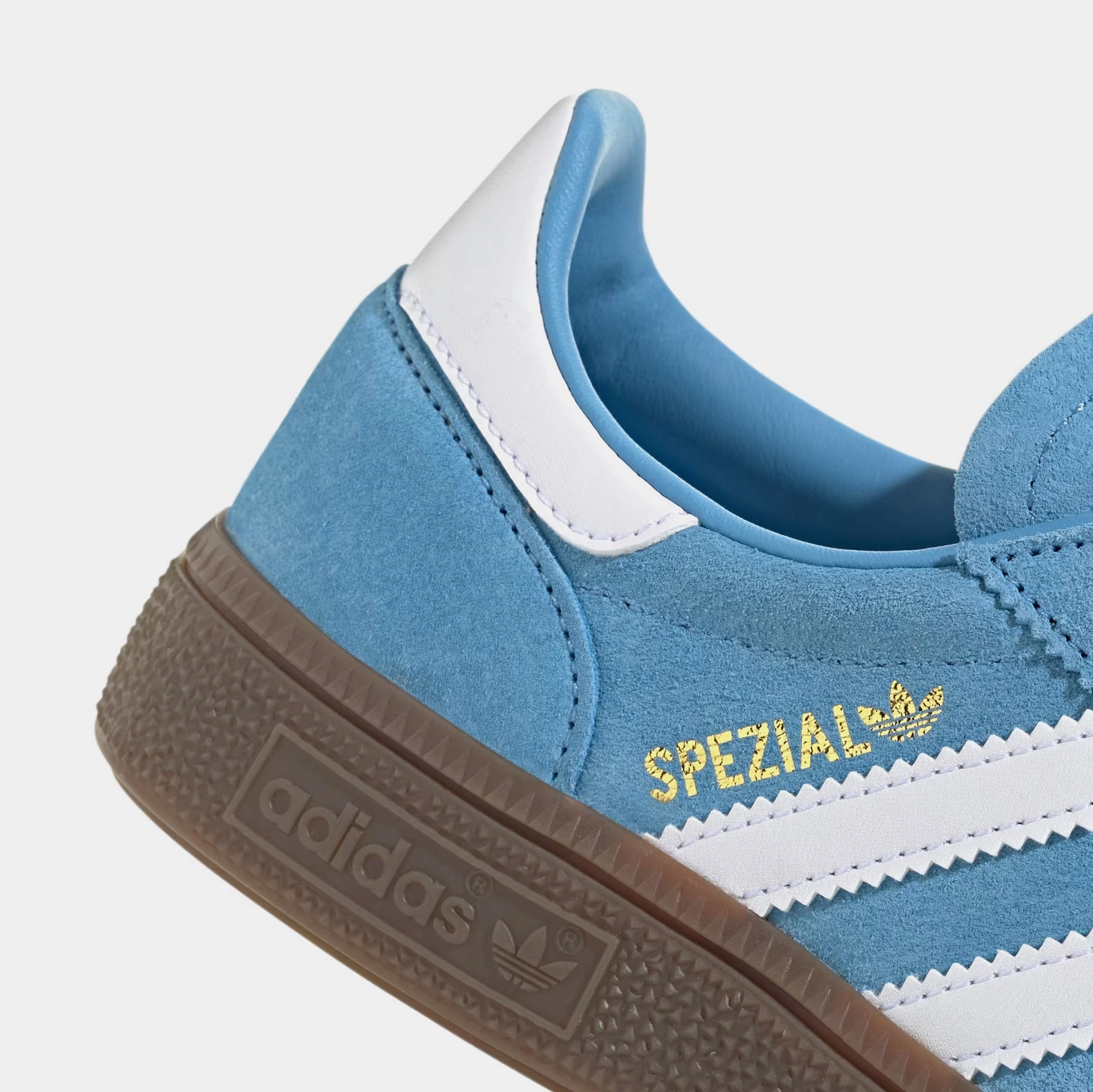 Handball Spezial Grade School Lifestyle Shoes (Light Blue/White/Gum) Retro gym-inspired shoes