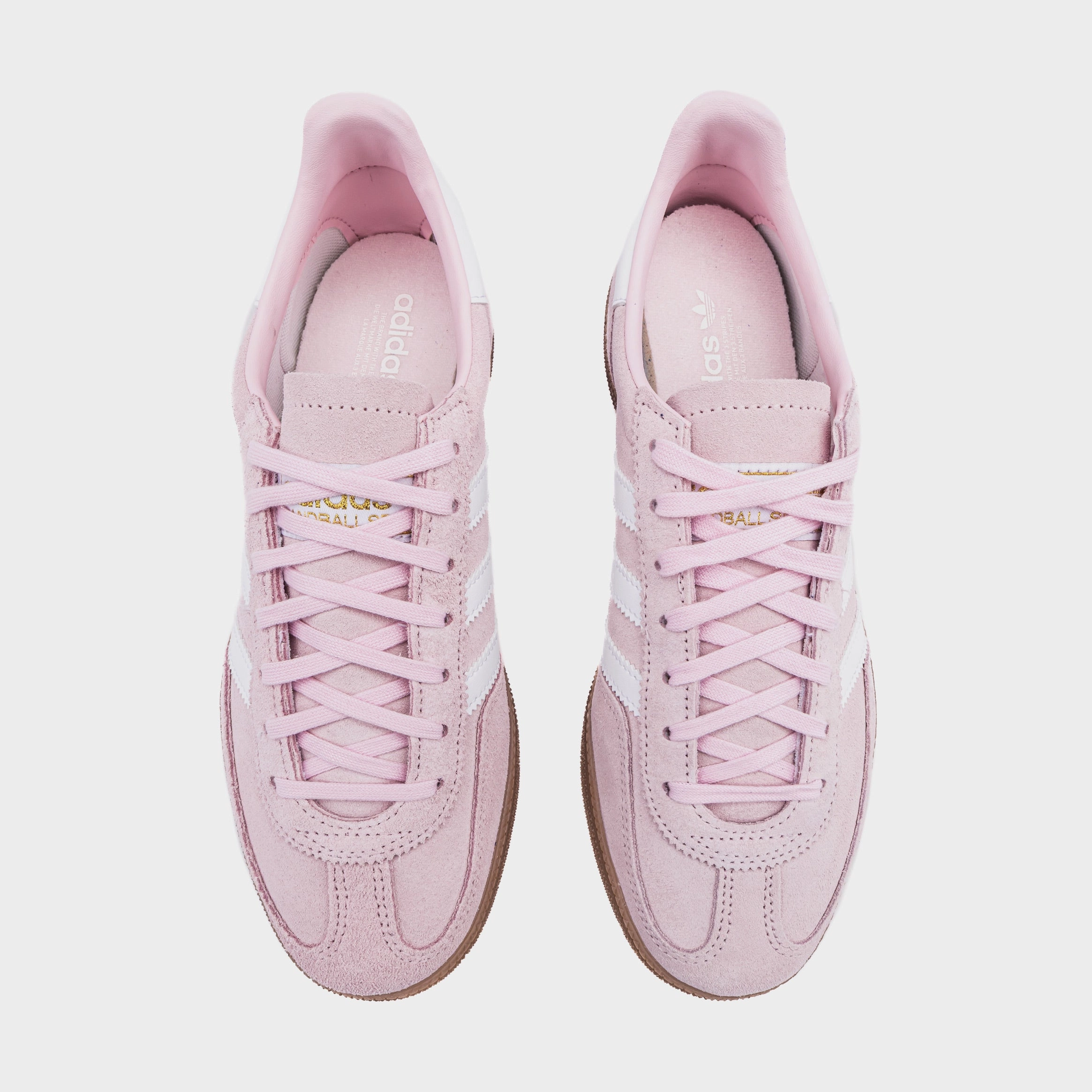 Handball Spezial Grade School Lifestyle Shoes (Pink/Core White) Retro gym-inspired shoes