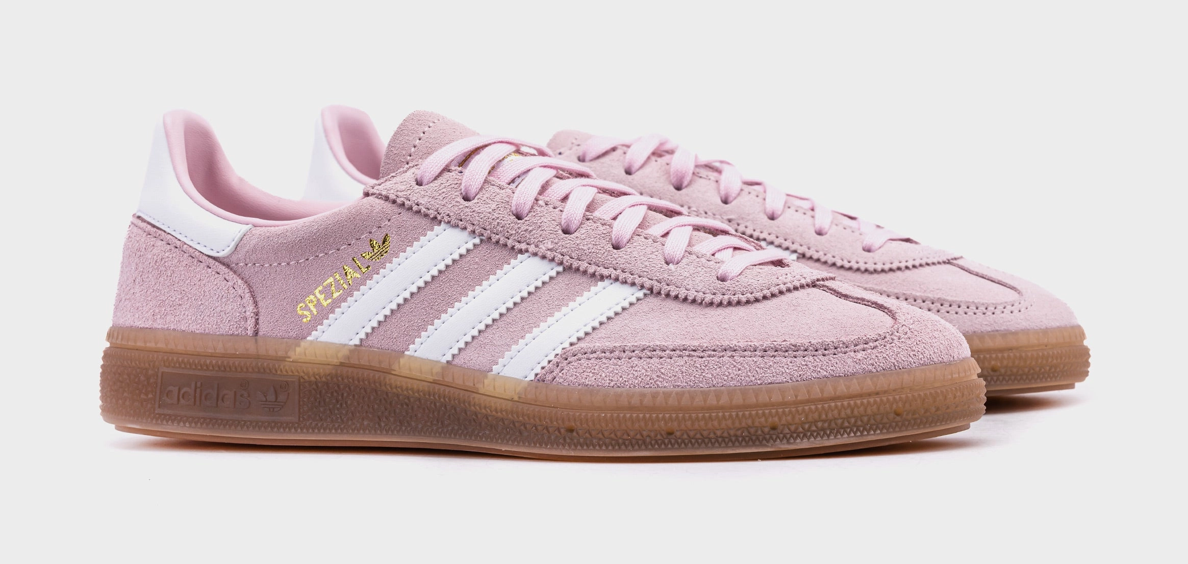 Handball Spezial Grade School Lifestyle Shoes (Pink/Core White) Retro gym-inspired shoes