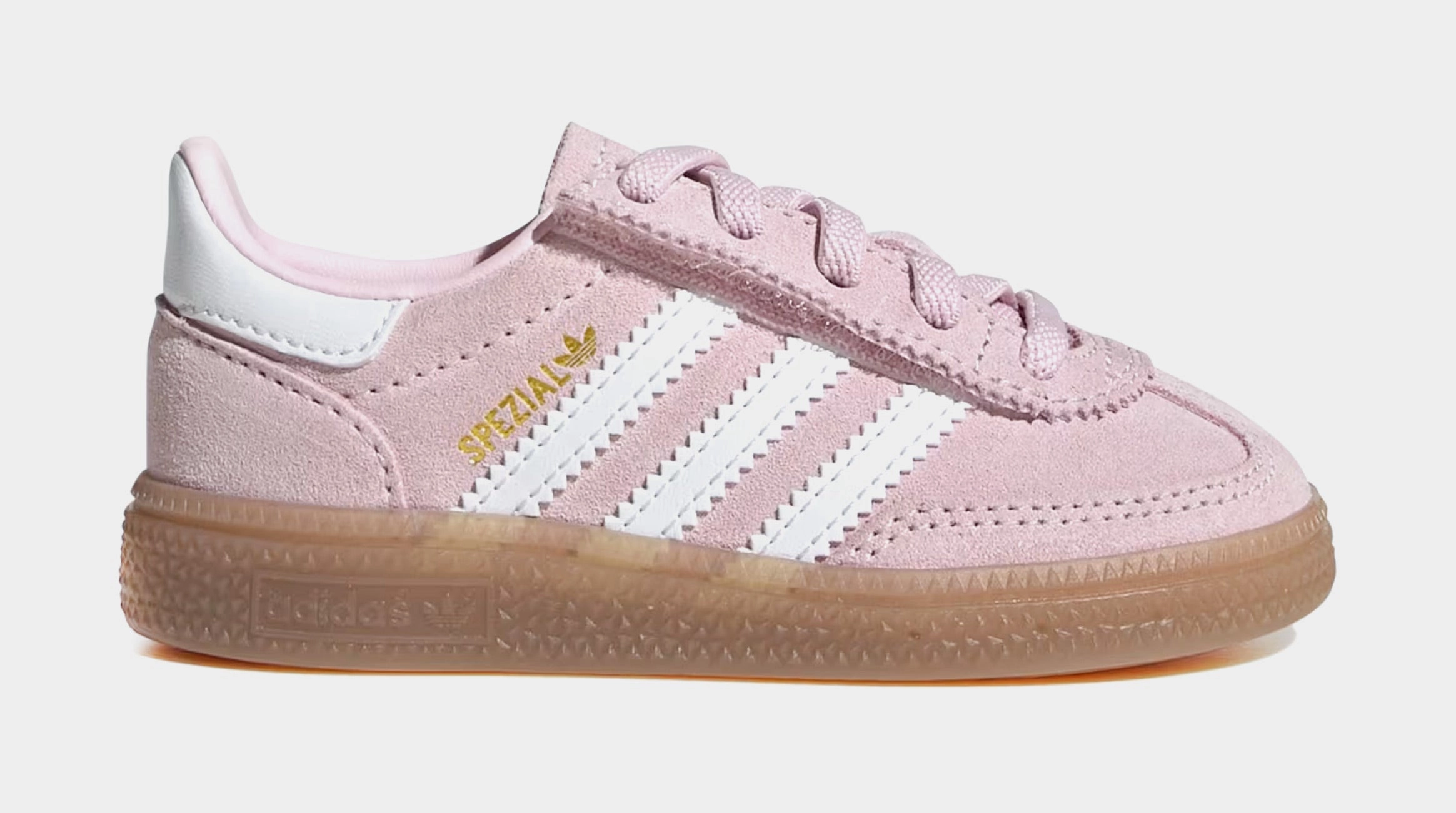 Handball Spezial Infant Toddler Lifestyle Shoes (Clear Pink/Cloud White/Gum) Adidas Handball Spezial low-top lifestyle shoes
