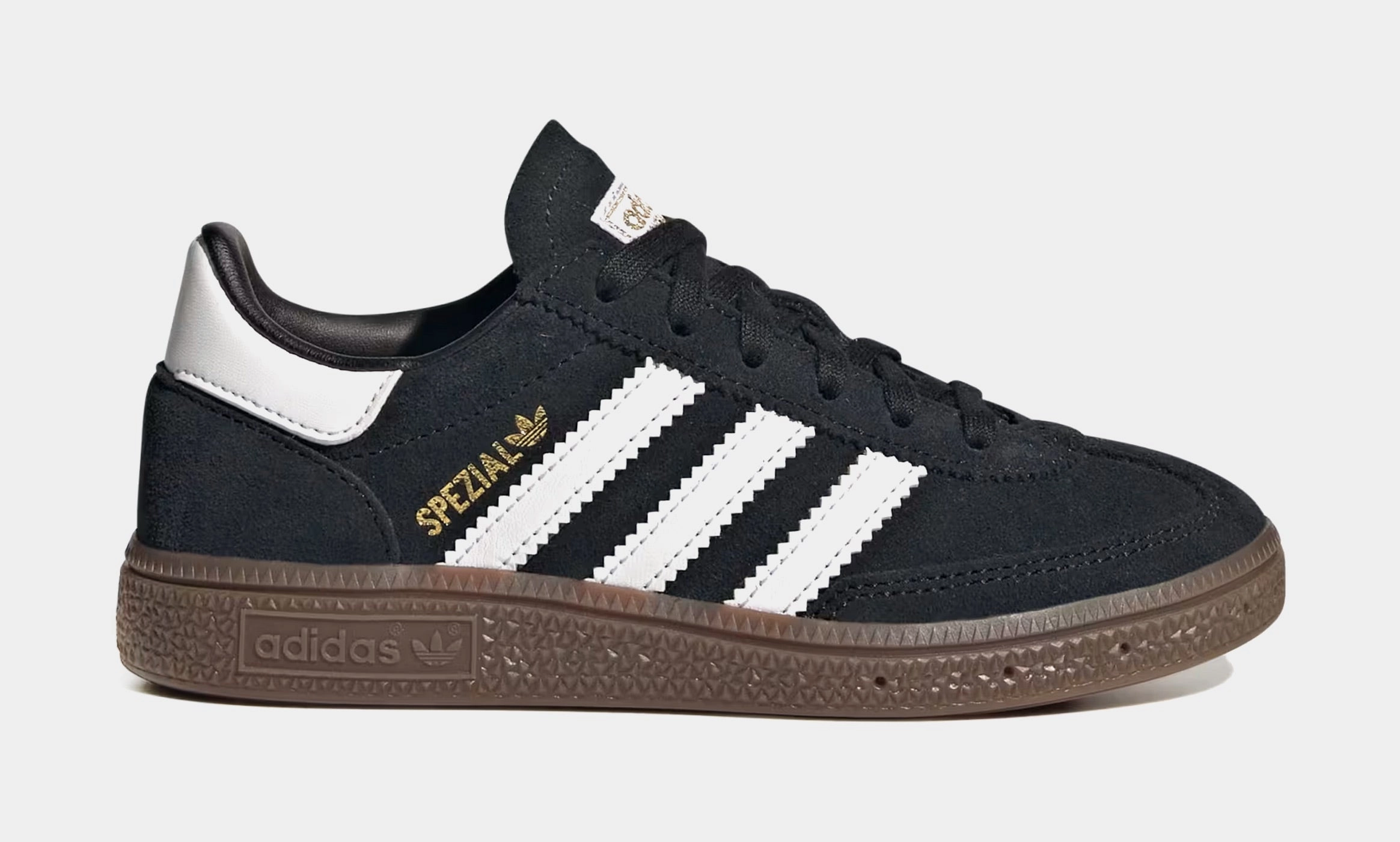 Handball Spezial Preschool Lifestyle Shoes (Black/Cloud White/Gum) Adidas Handball Spezial low-top lifestyle shoes