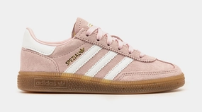 Handball Spezial Preschool Lifestyle Shoes (Pink/White) Adidas Handball Spezial low-top lifestyle shoes