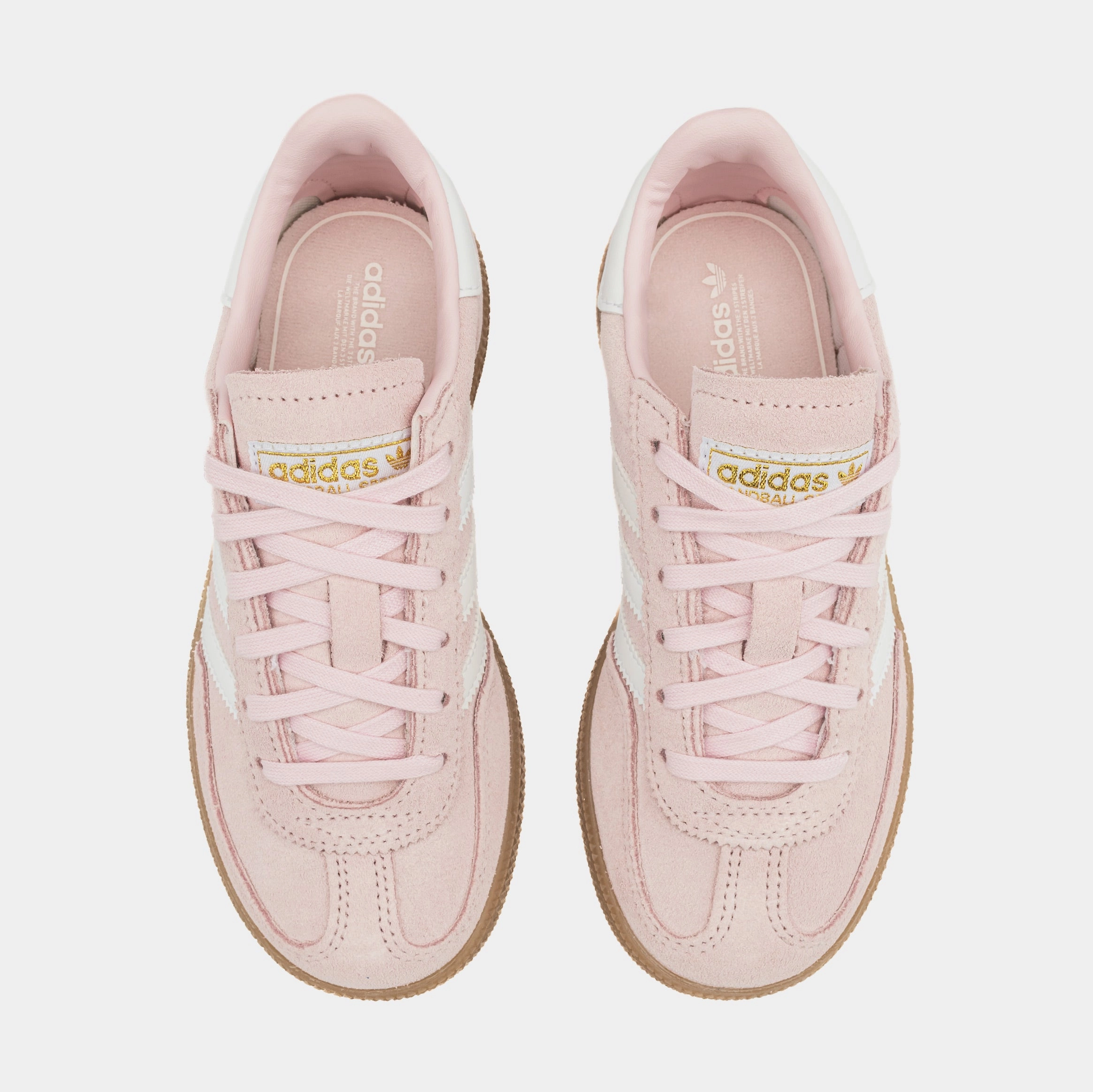 Handball Spezial Preschool Lifestyle Shoes (Pink/White) Retro gym-inspired shoes