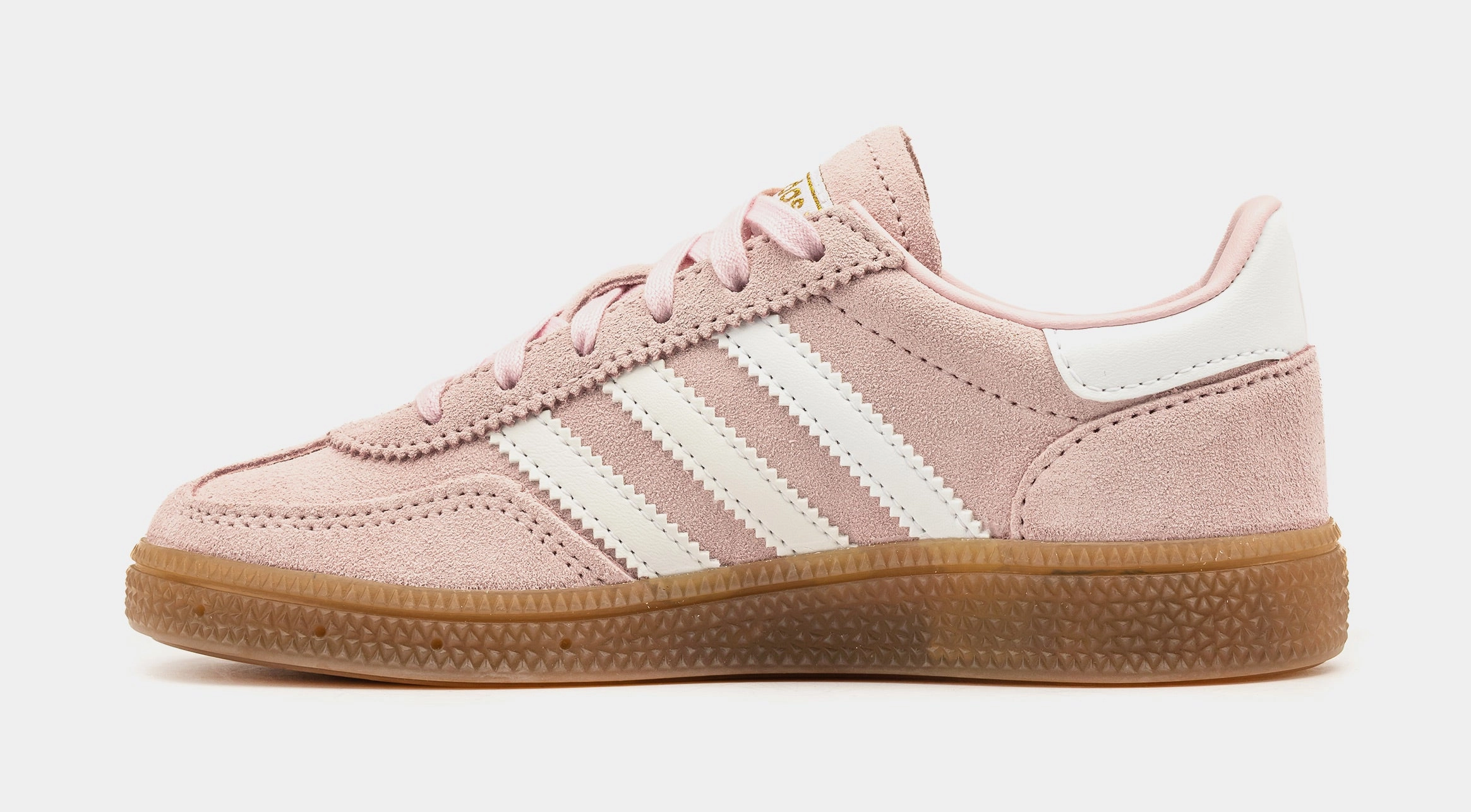 Handball Spezial Preschool Lifestyle Shoes (Pink/White) Retro gym-inspired shoes